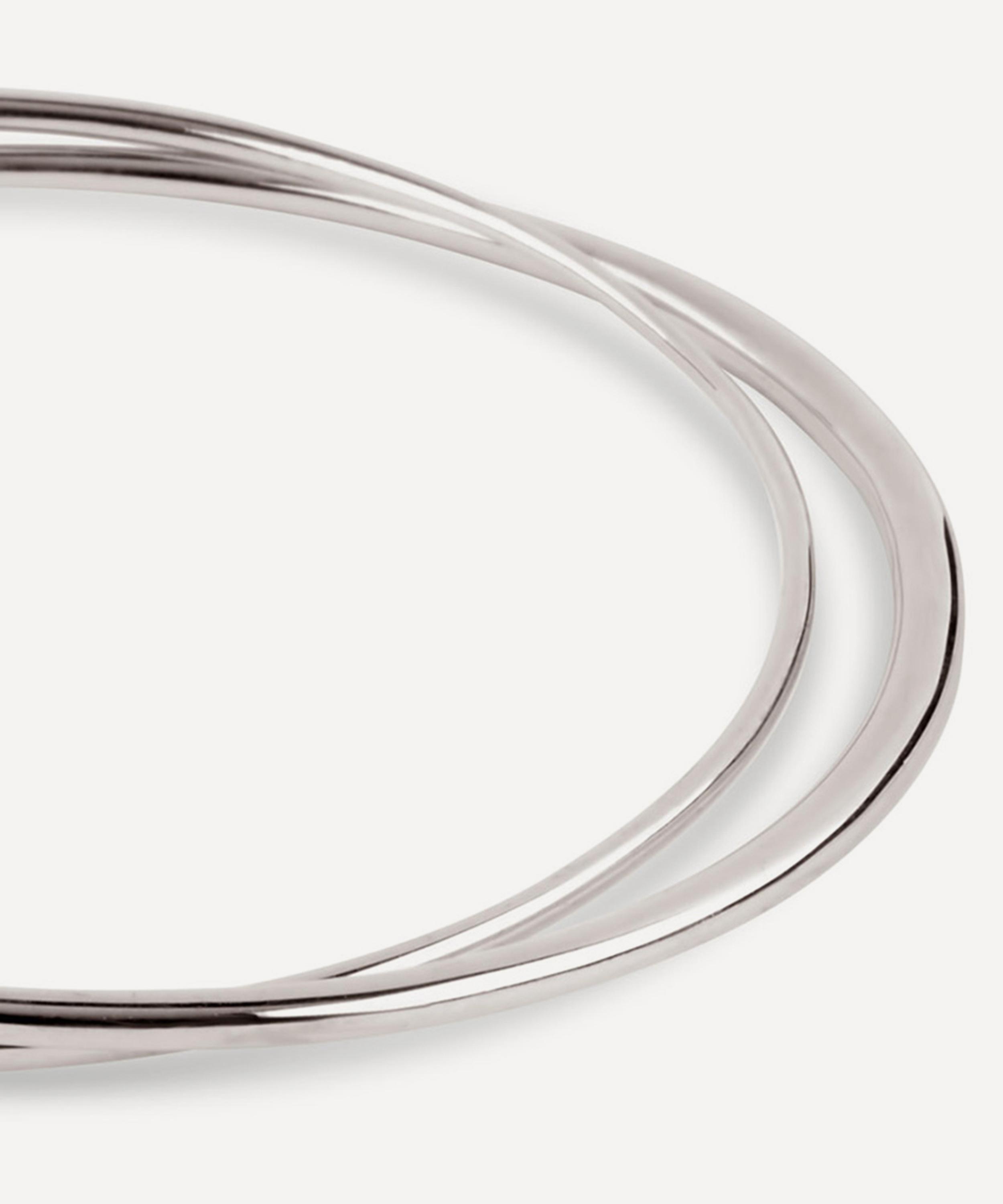 Dinny Hall - Sterling Silver Double Bangle Bracelet image number 2