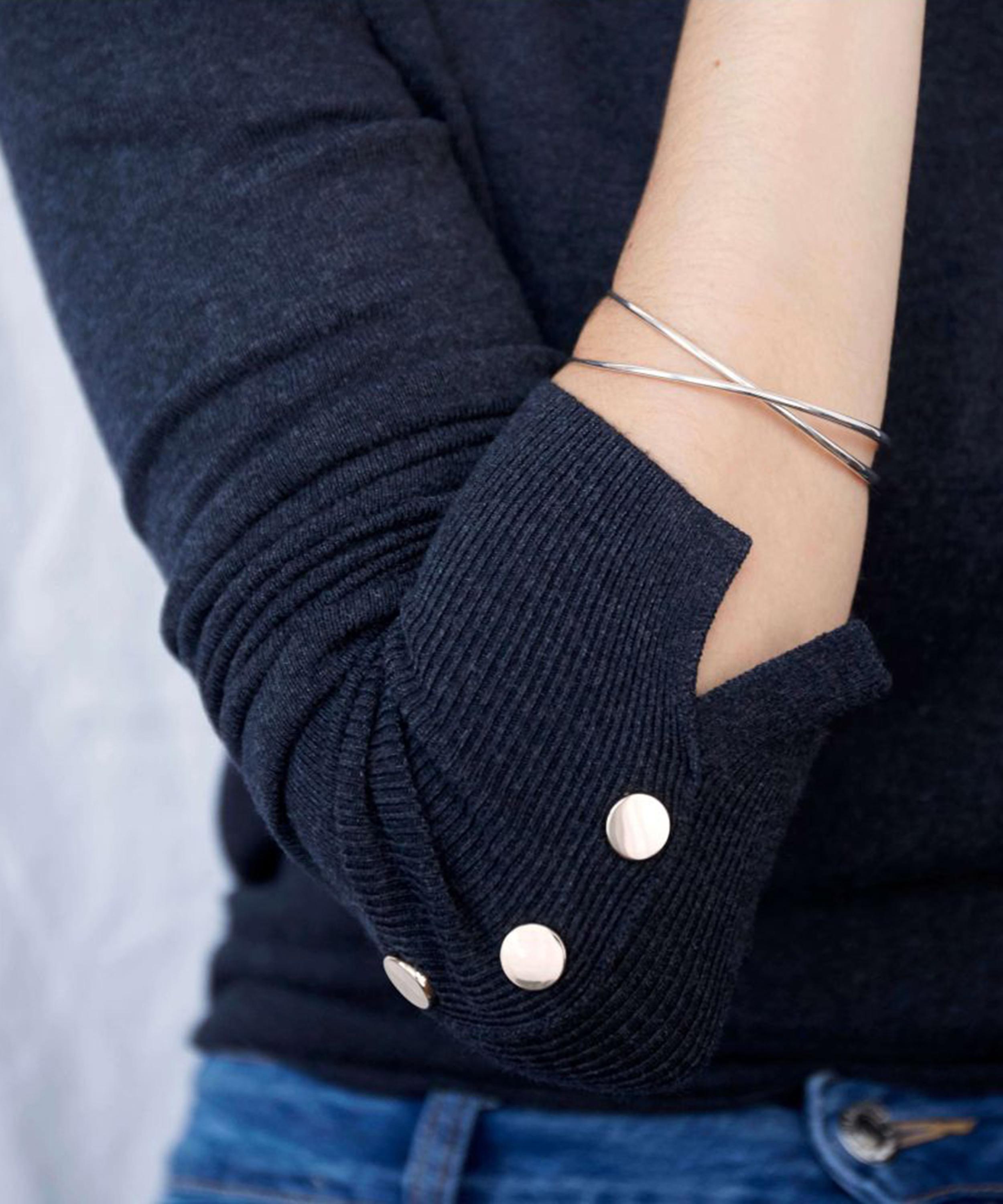 Dinny Hall - Sterling Silver Double Bangle Bracelet image number 3