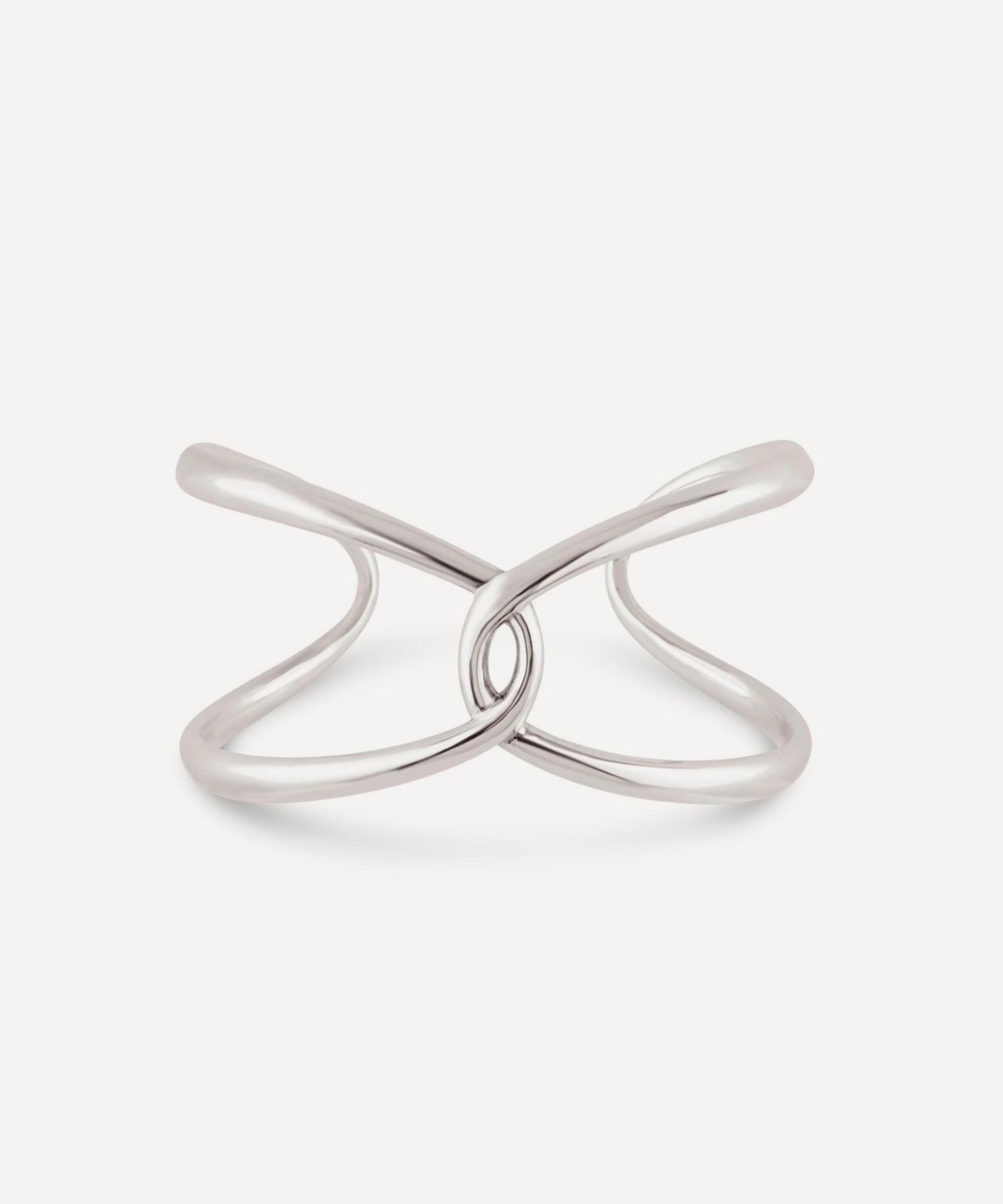 Dinny Hall - Sterling Silver Twist Open Cuff Bracelet