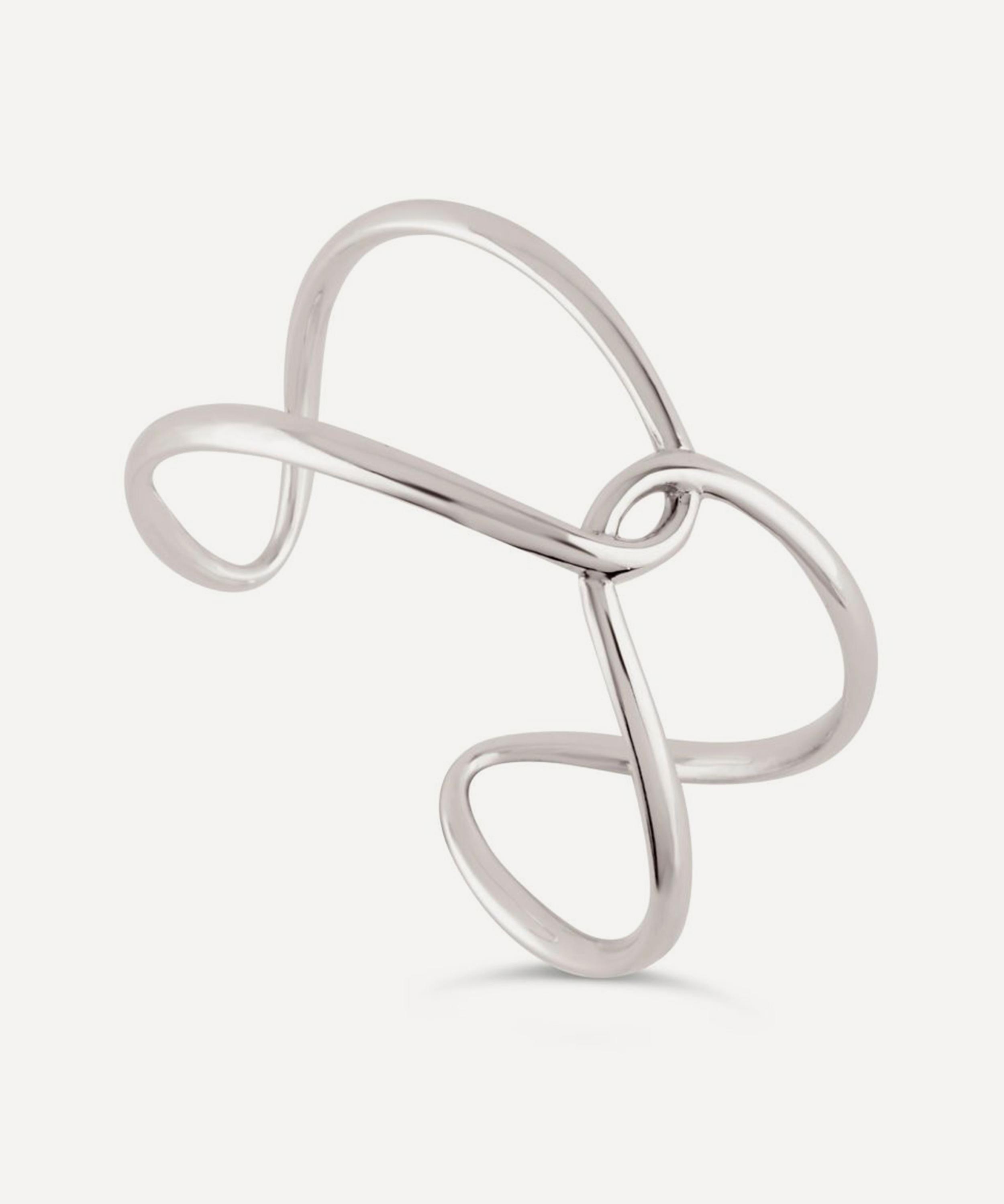 Dinny Hall - Sterling Silver Twist Open Cuff Bracelet image number 2