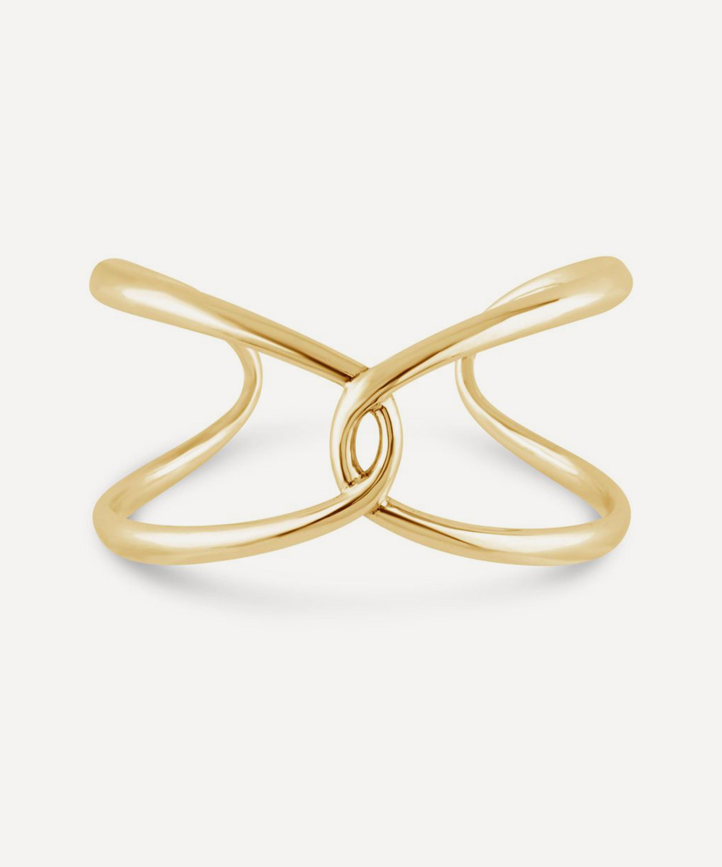 Dinny Hall - 18ct Gold-Plated Vermeil Silver Twist Open Cuff Bracelet