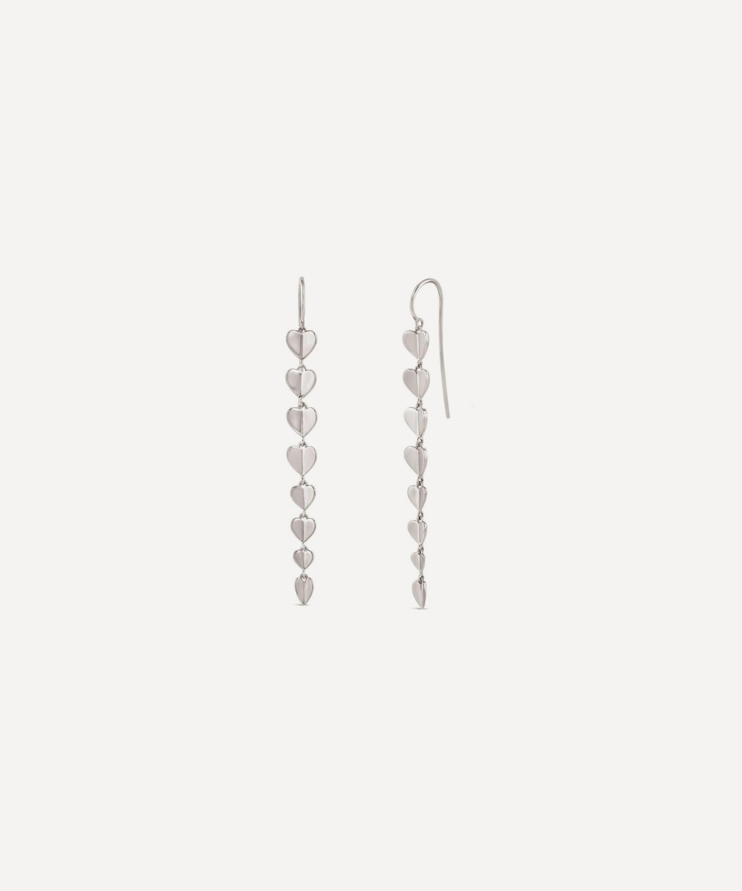 Dinny Hall - Sterling Silver Sunbeam Column Drop Earrings image number 2