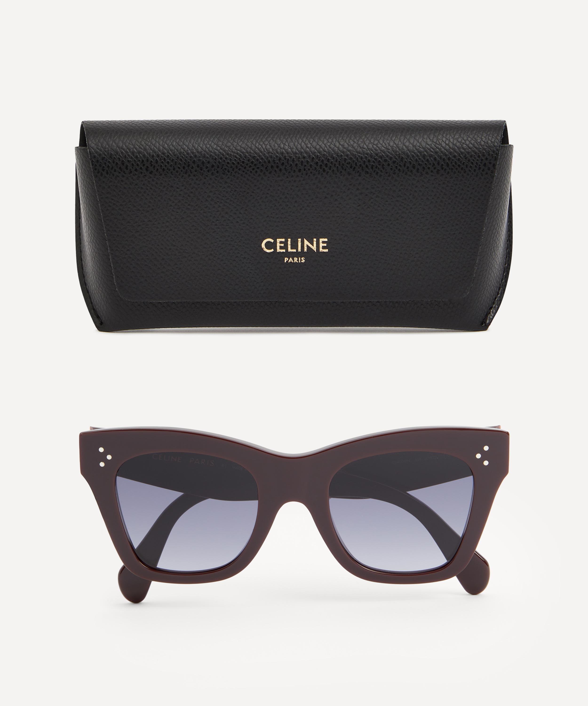 Celine - Square Cat Eye Brown Sunglasses image number 3