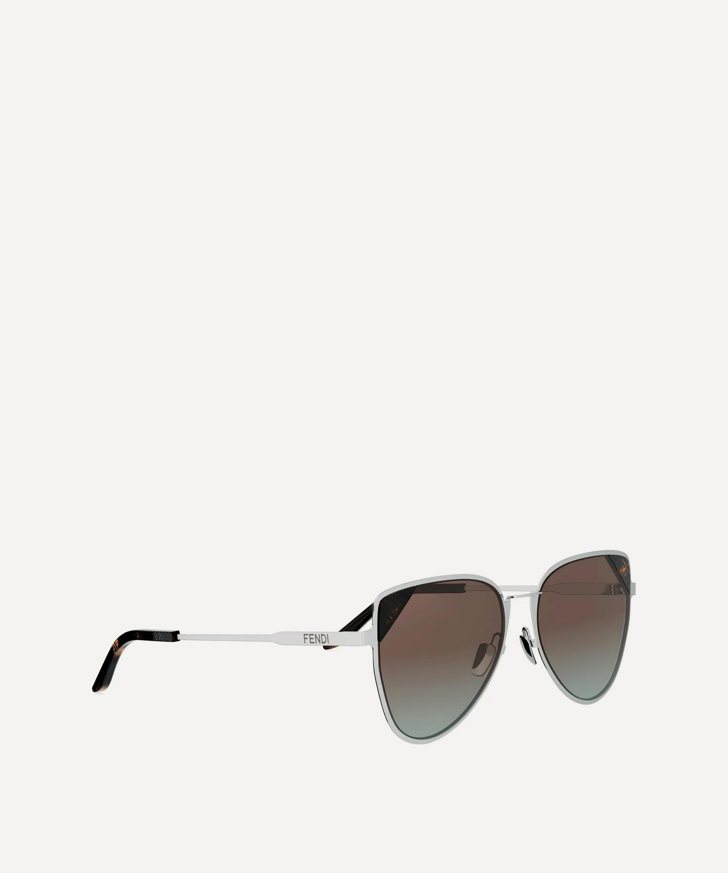 Fendi - Signature Pilot Metal Sunglasses image number 1