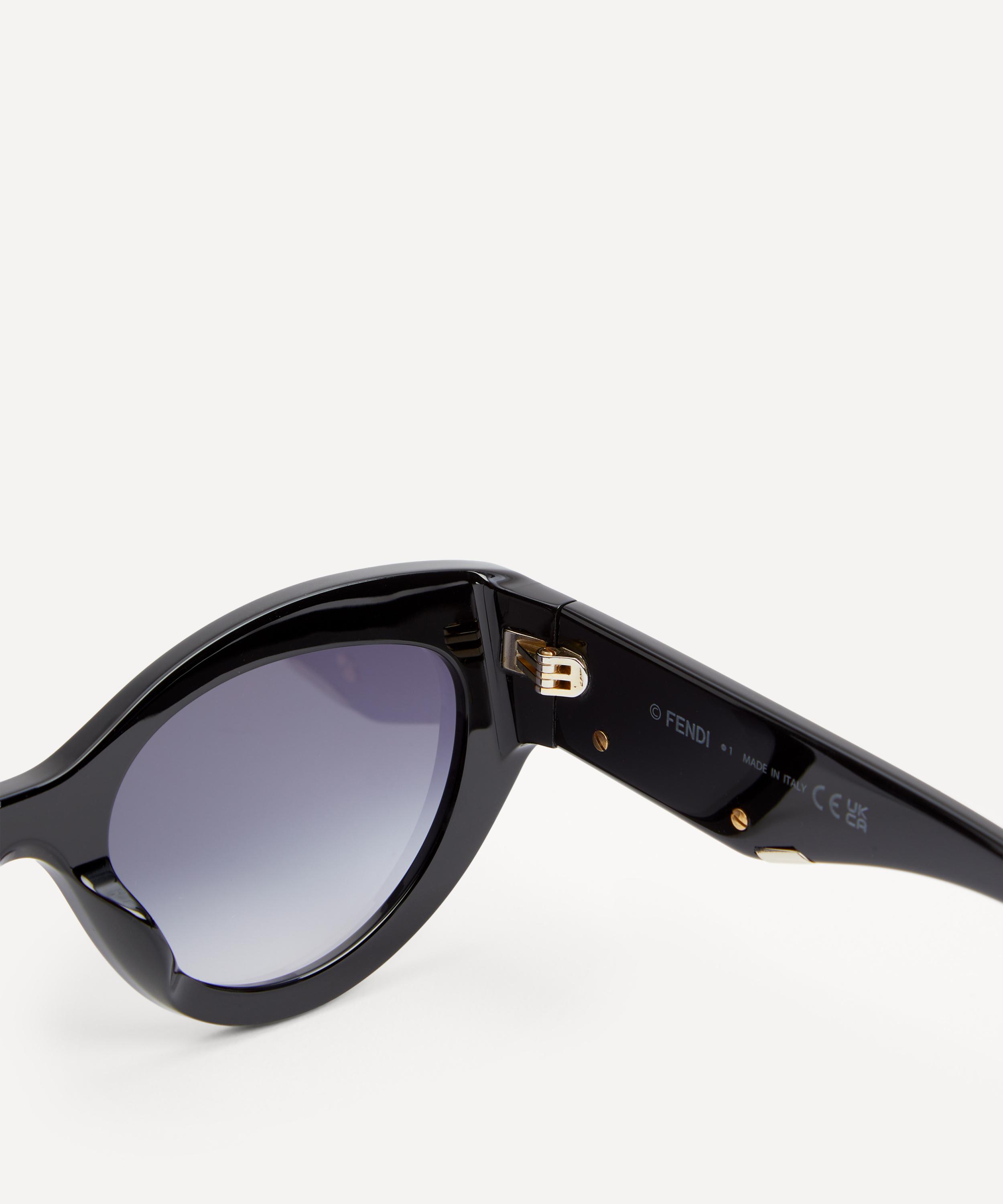 Fendi - Cat Eye Fendi First Logo Black Acetate Sunglasses image number 2