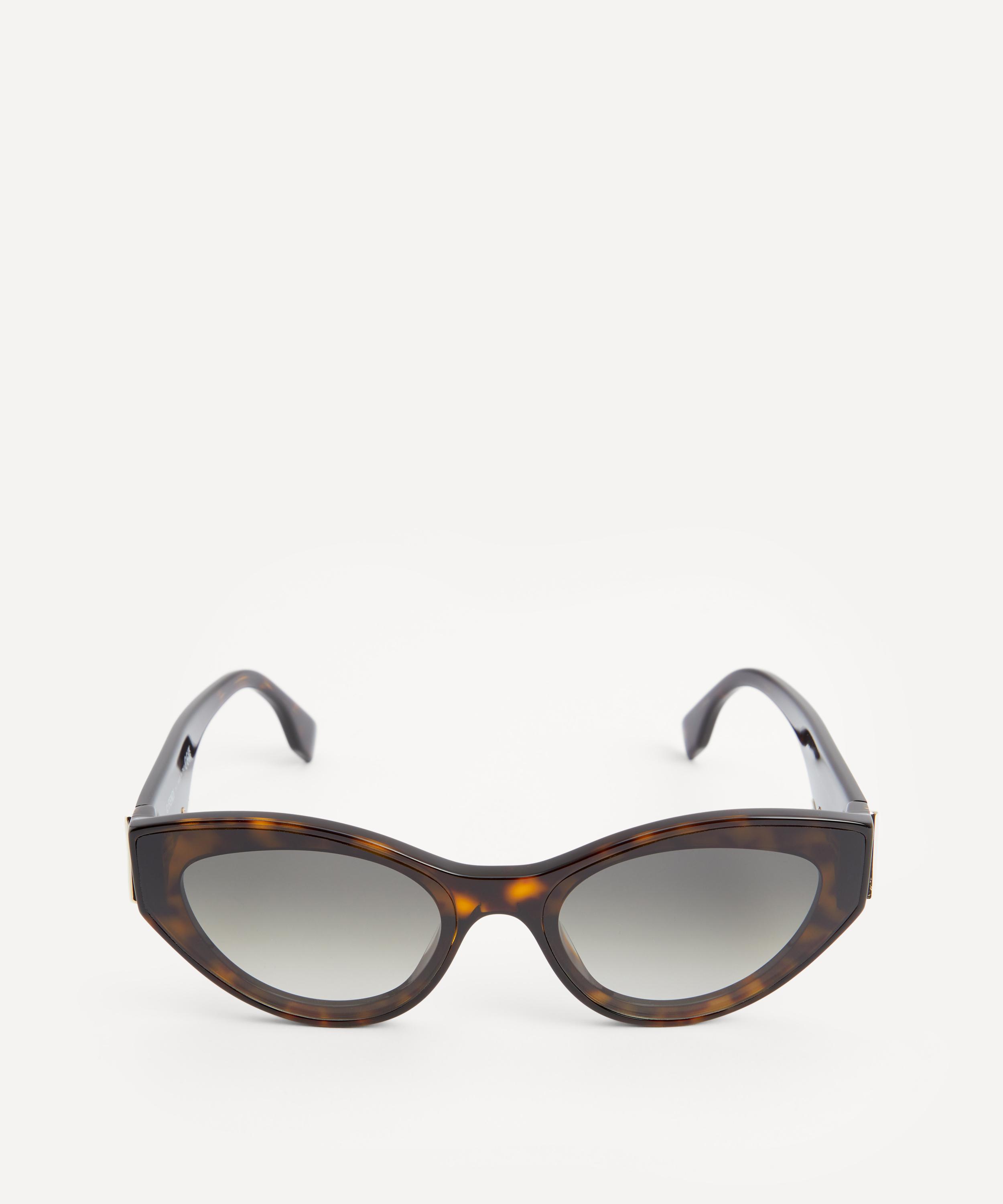 Fendi - Cat Eye Fendi First Logo Havana Acetate Sunglasses