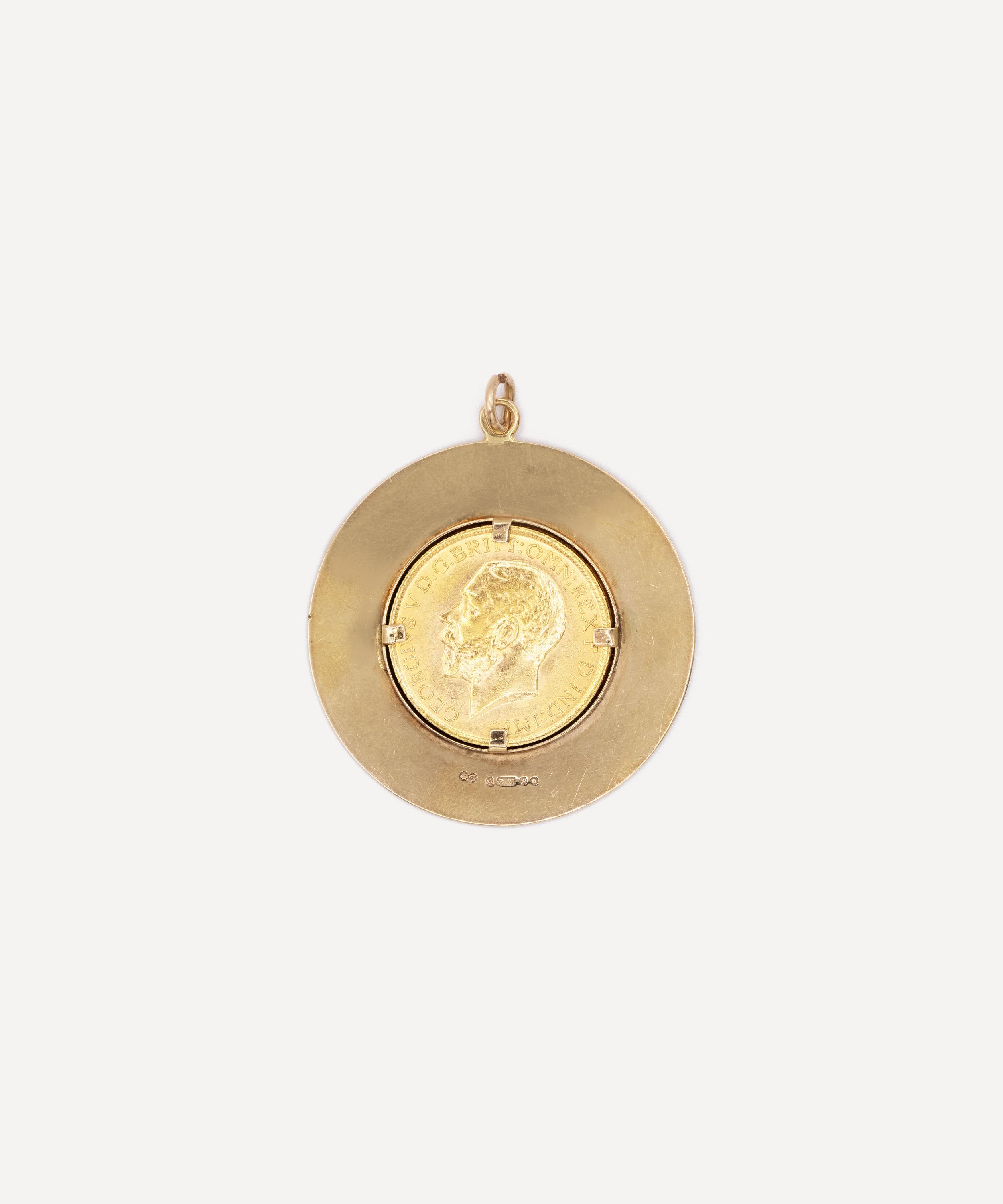 Kojis - 14ct Gold Vintage Sovereign Pendant image number 2