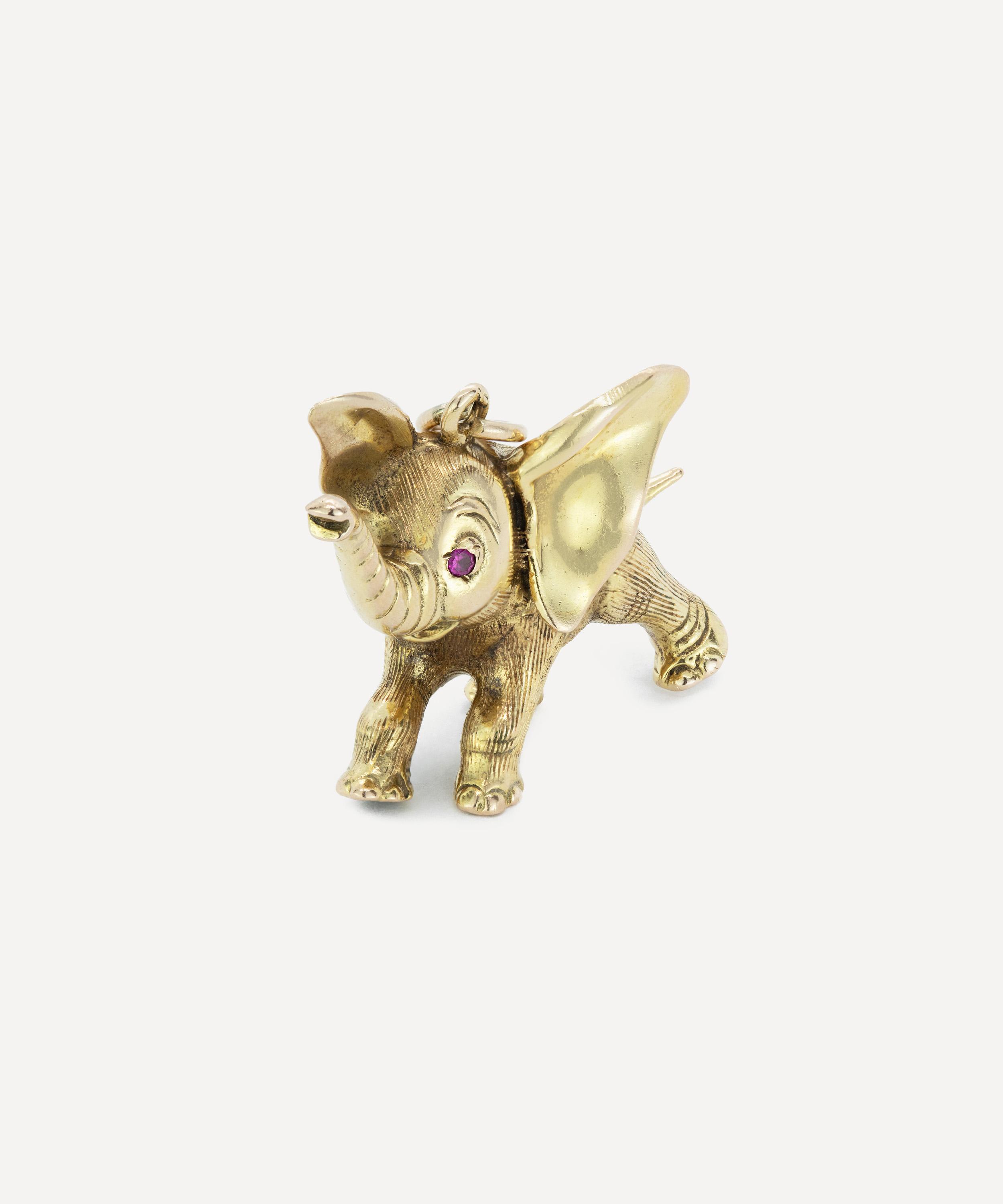 Kojis - 9ct Gold Vintage Dumbo Charm image number 1