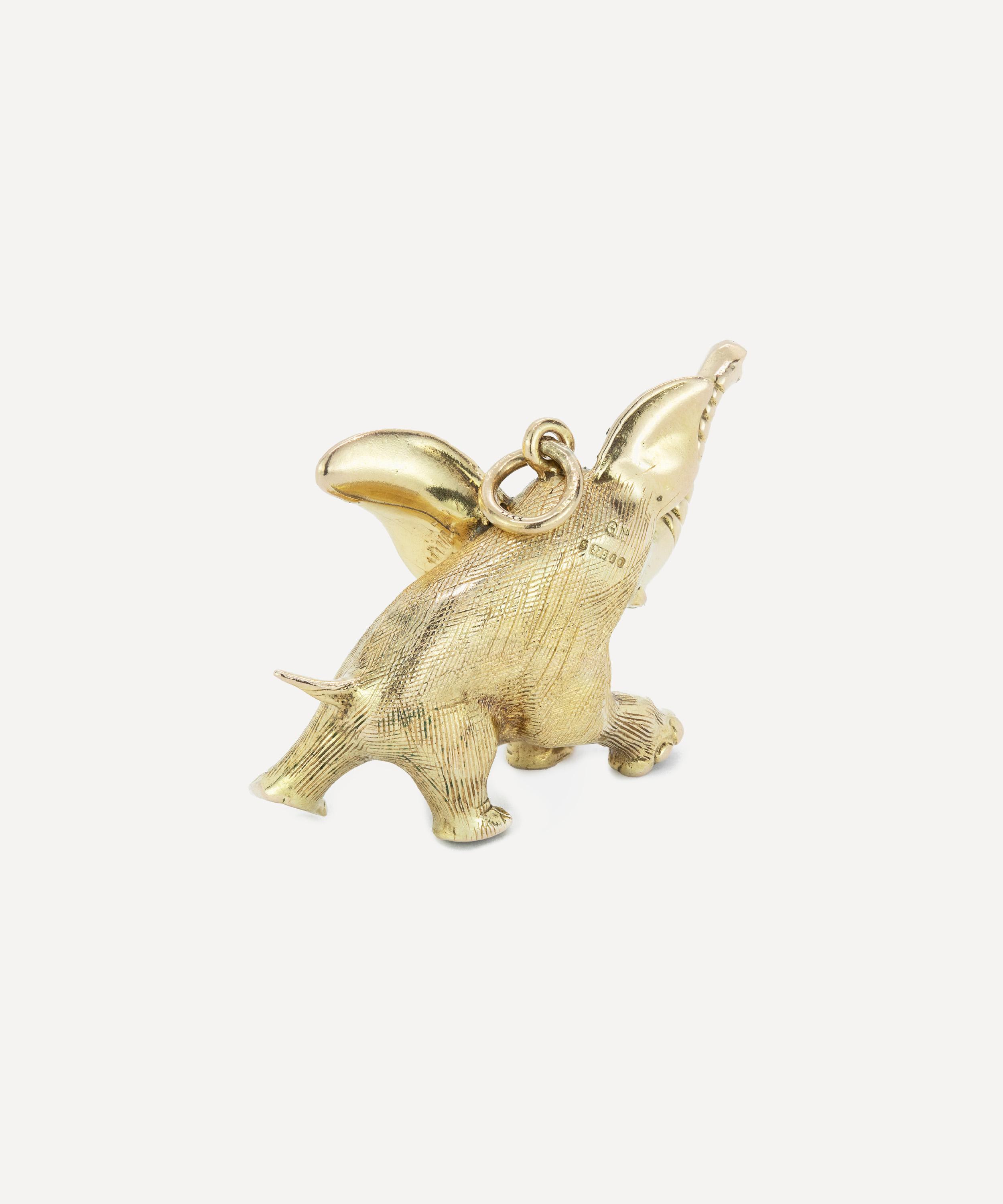 Kojis - 9ct Gold Vintage Dumbo Charm image number 2