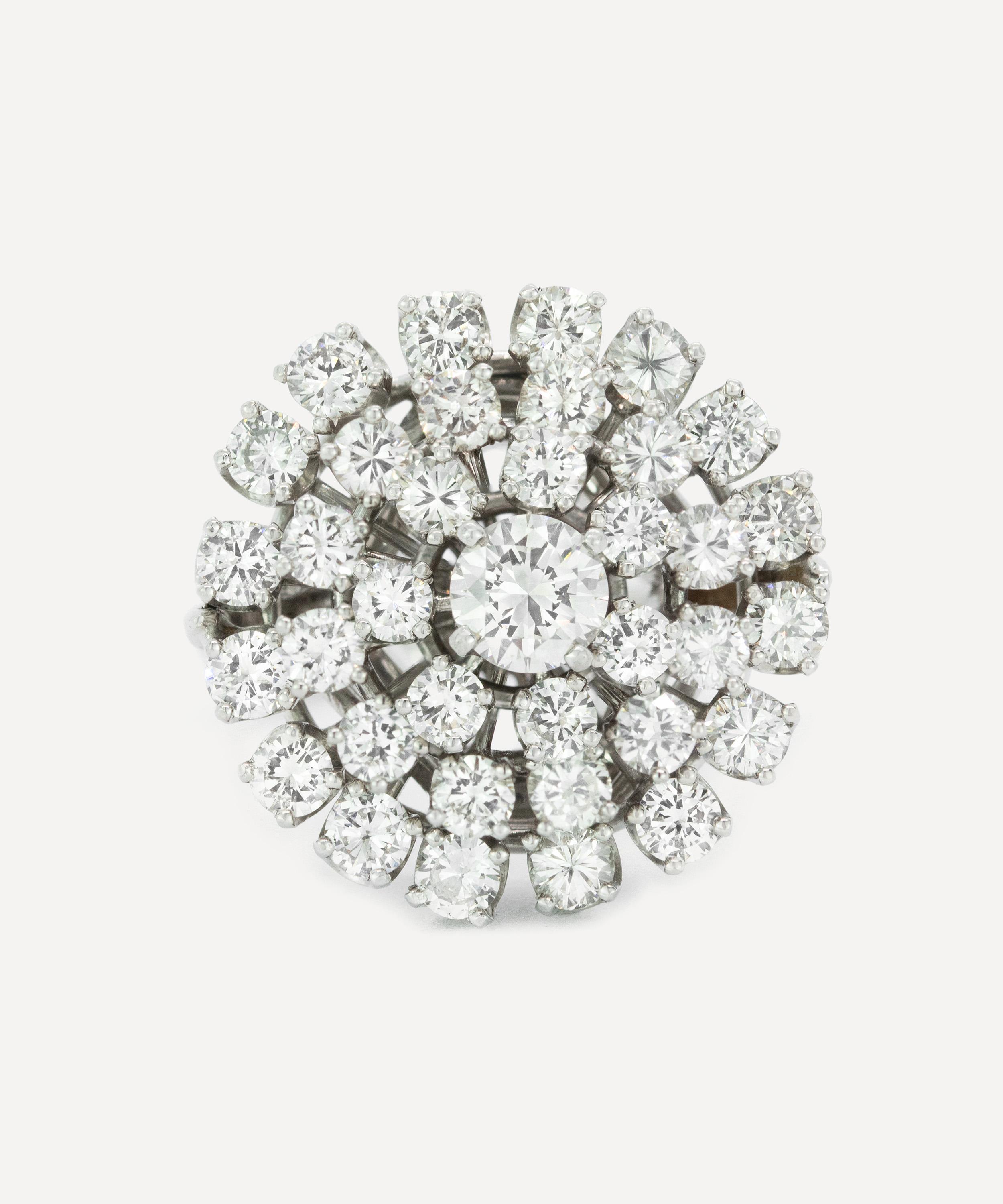 Kojis - 14ct White Gold Circular Diamond Cluster Ring image number 0