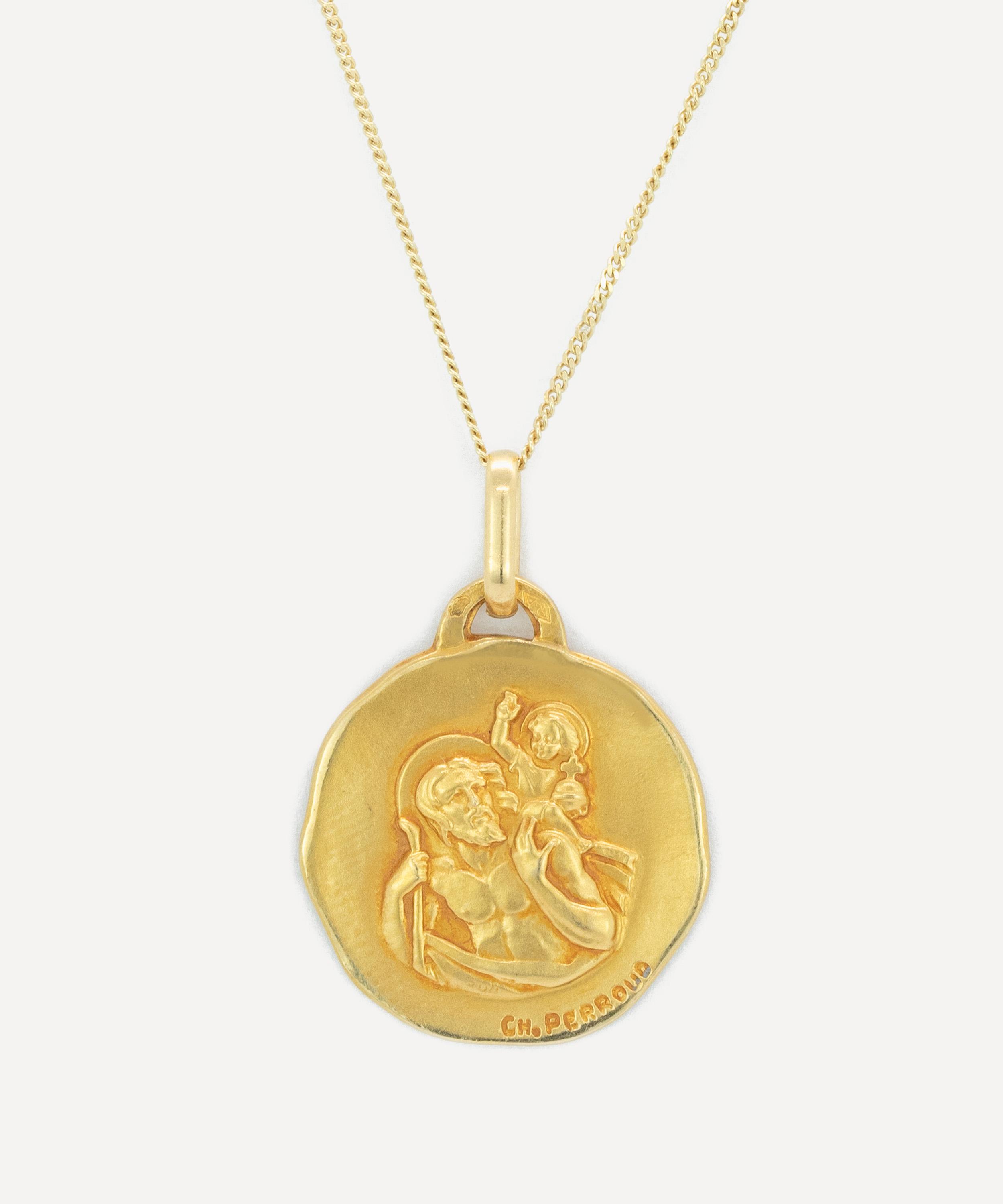 Kojis - 18ct Gold Vintage St Christopher Pendant