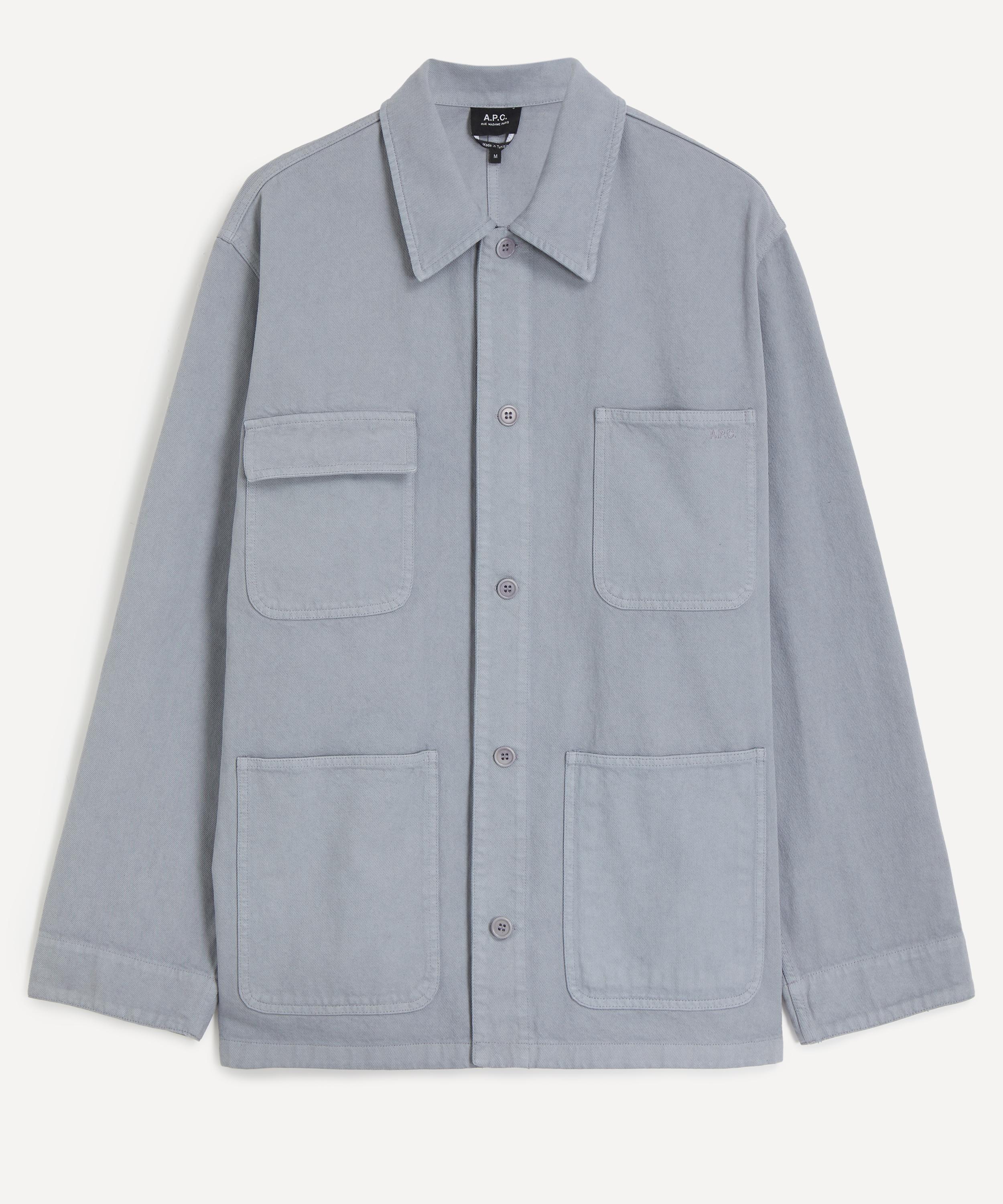 A.P.C. - Blue Grey Loose-Fit Overshirt Jacket