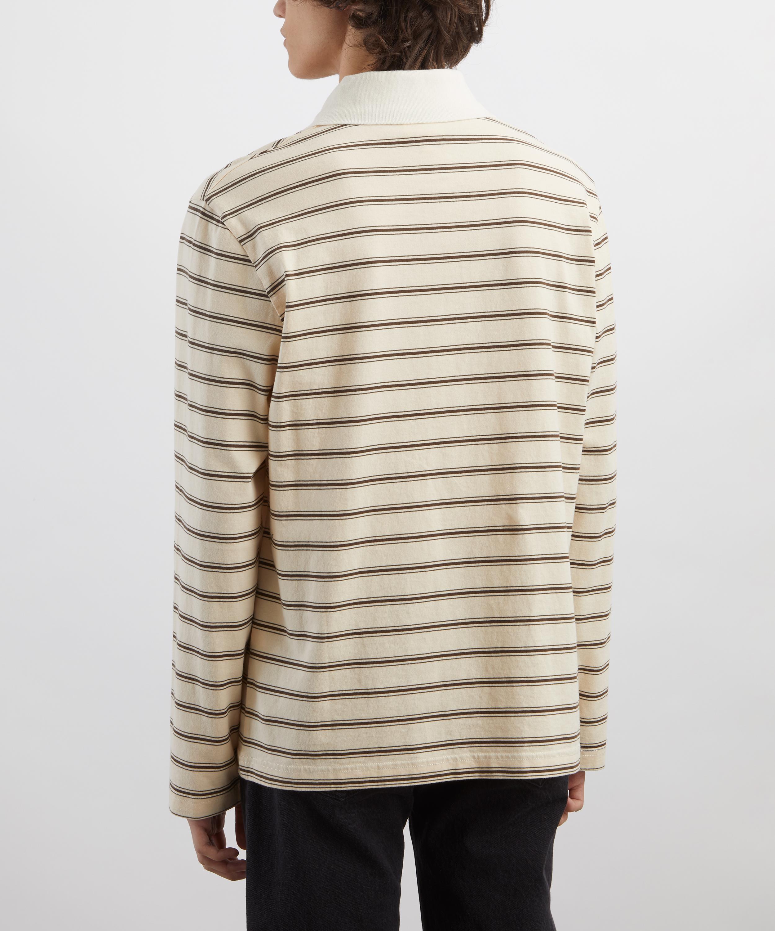 A.P.C. - Long-Sleeve Striped Polo image number 3