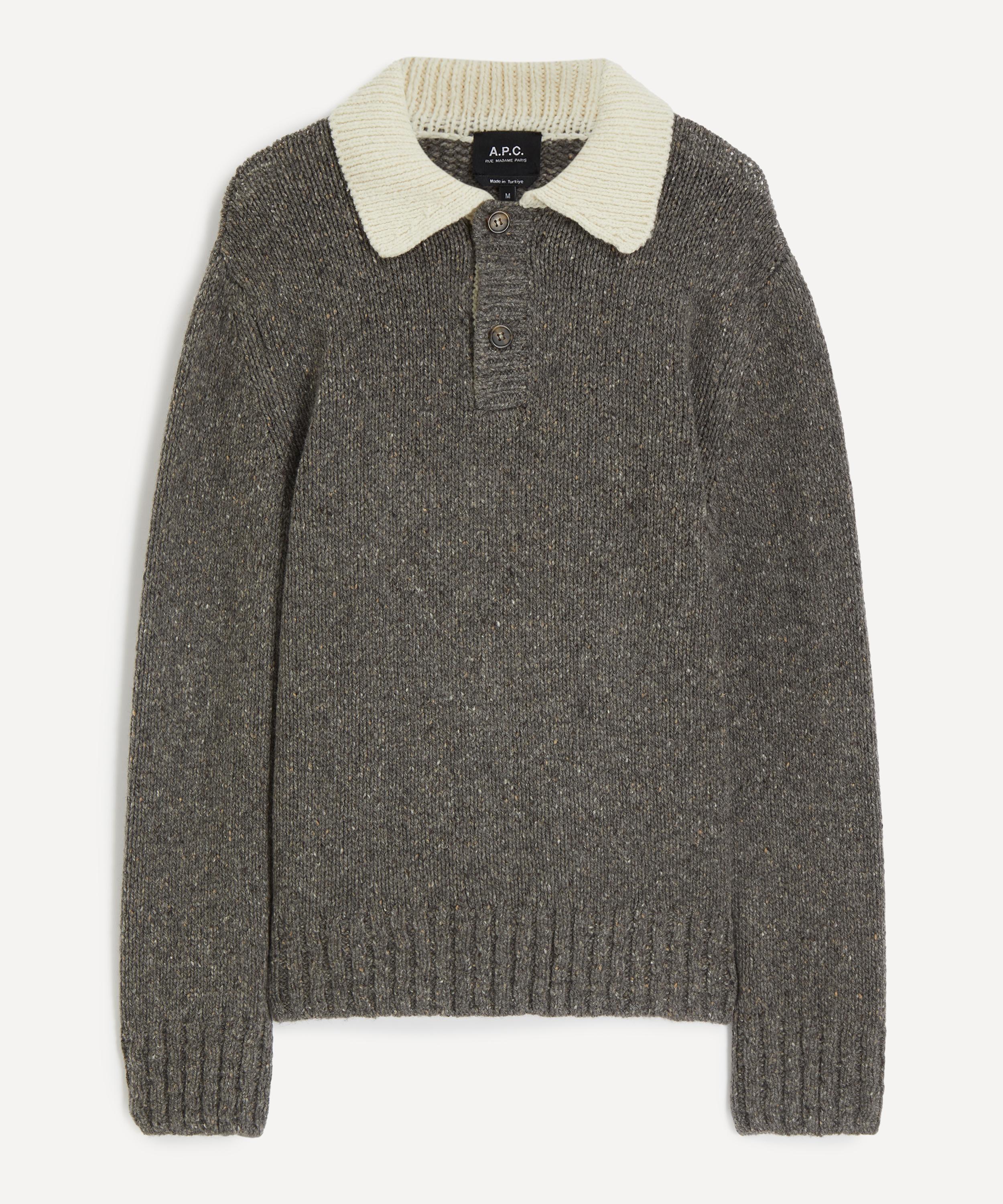 A.P.C. - Contrasting Polo Jumper