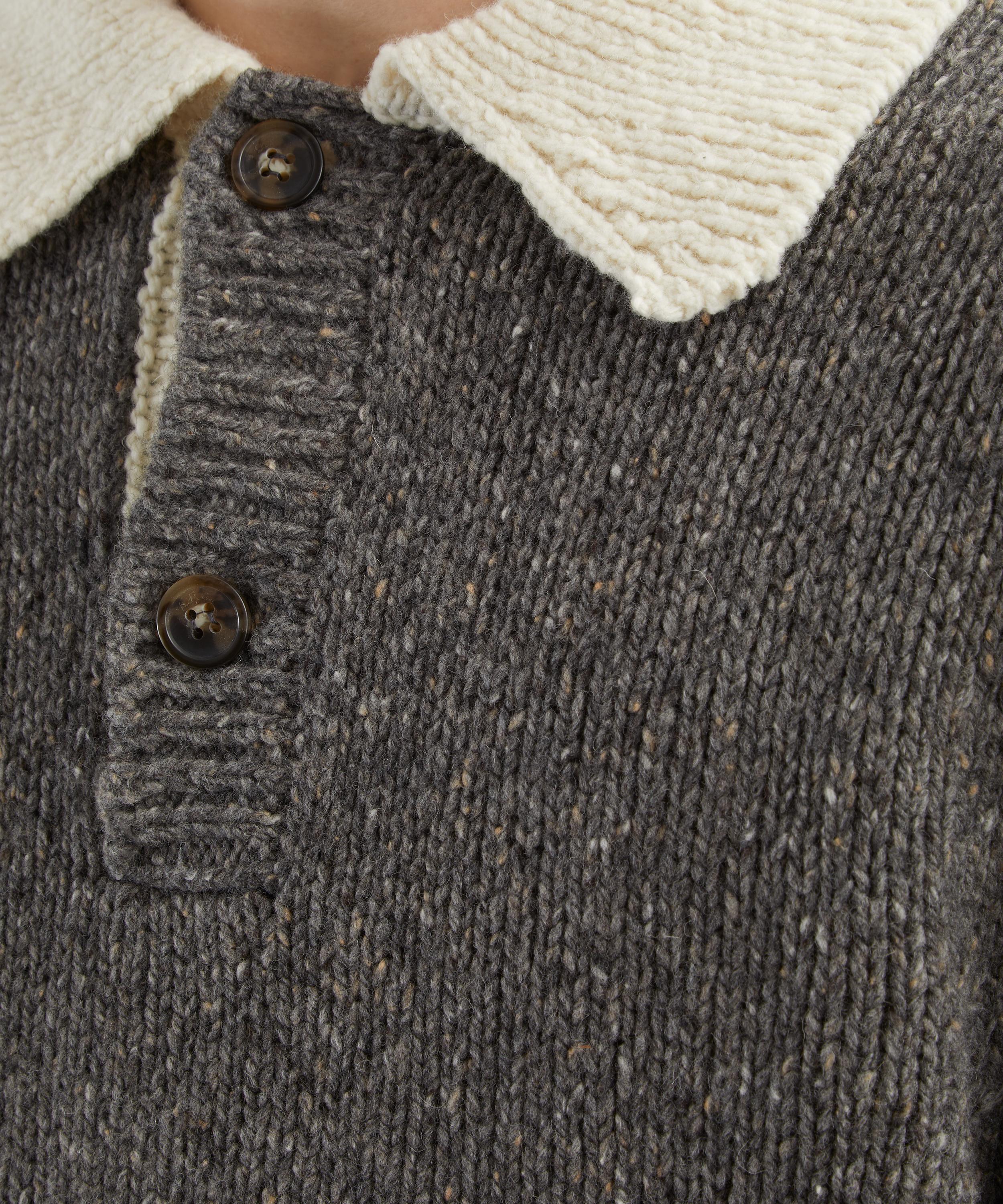 A.P.C. - Contrasting Polo Jumper image number 4