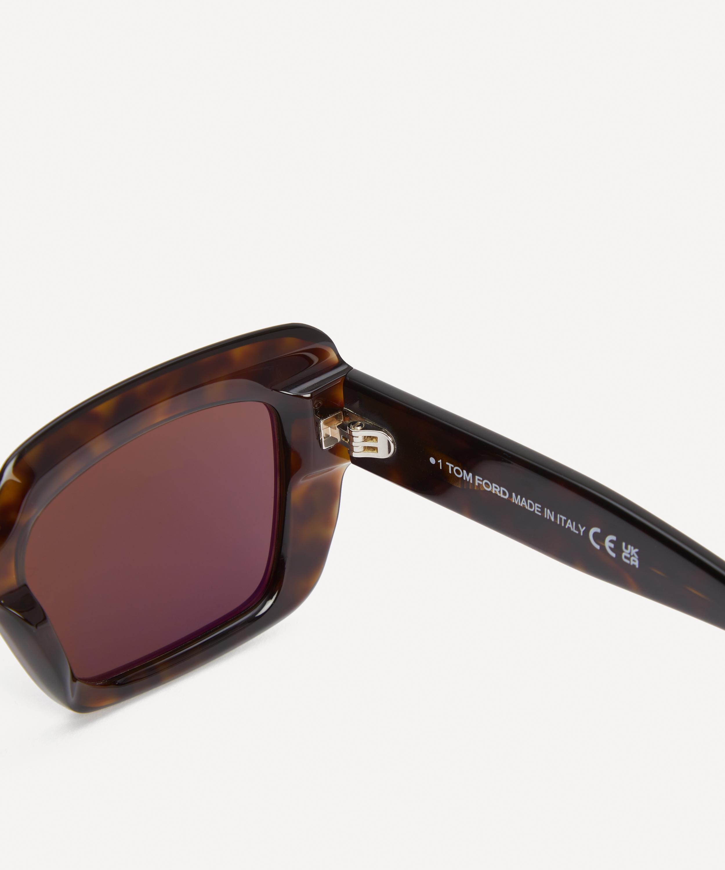 Tom Ford - Leila Rectangle Havana Sunglasses image number 2