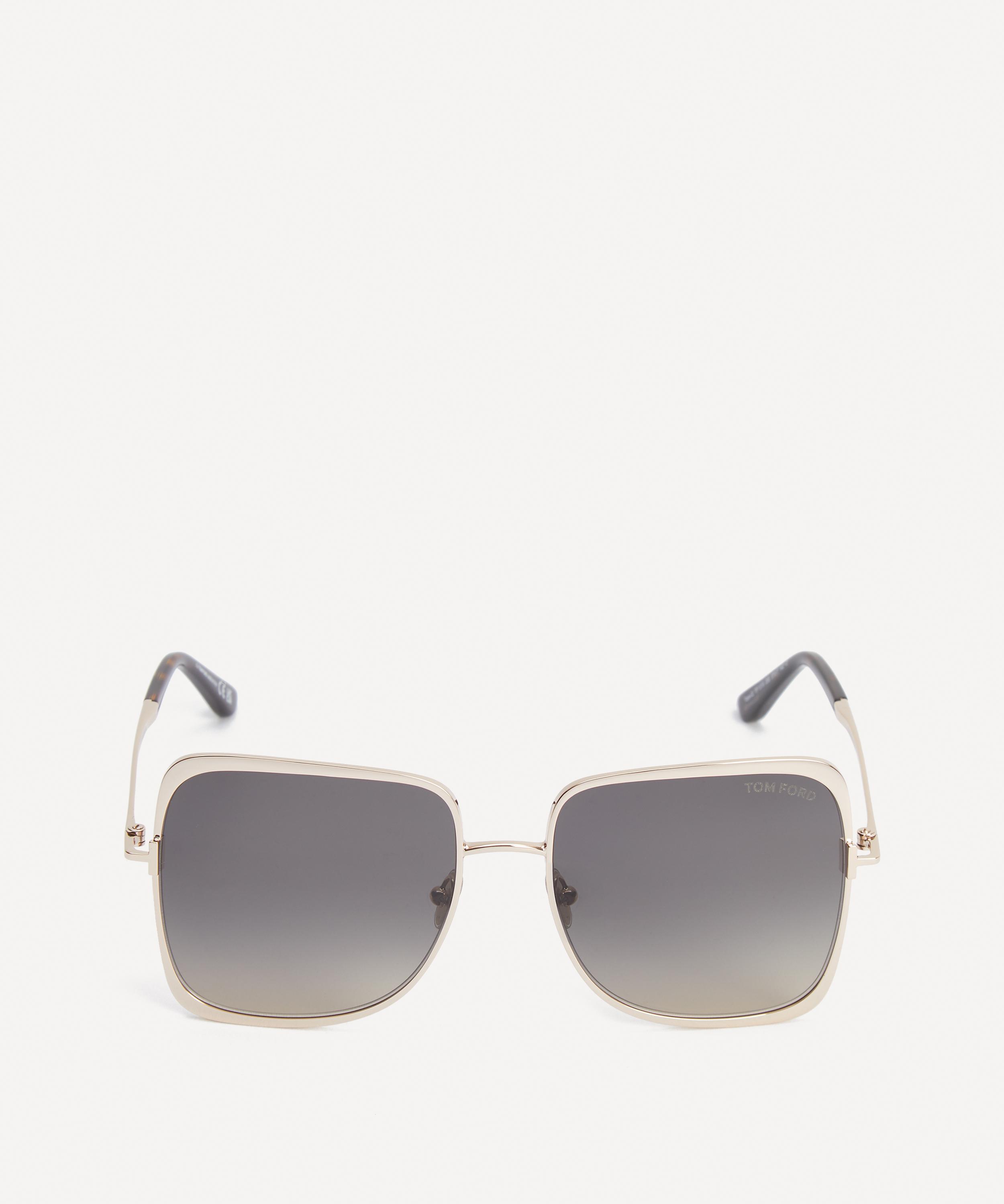 Tom Ford - Tara Geometric Metal Sunglasses