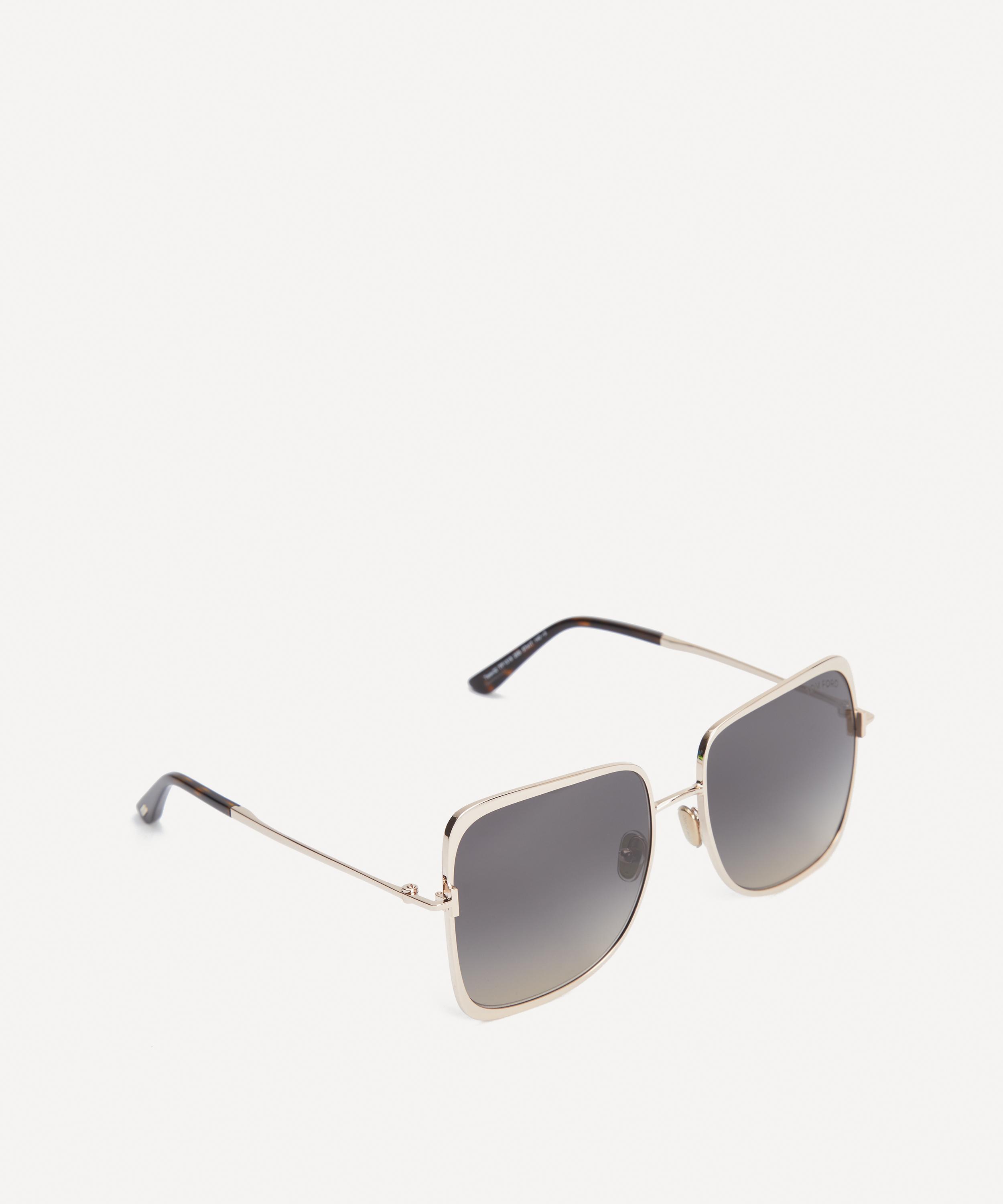 Tom Ford - Tara Geometric Metal Sunglasses image number 1