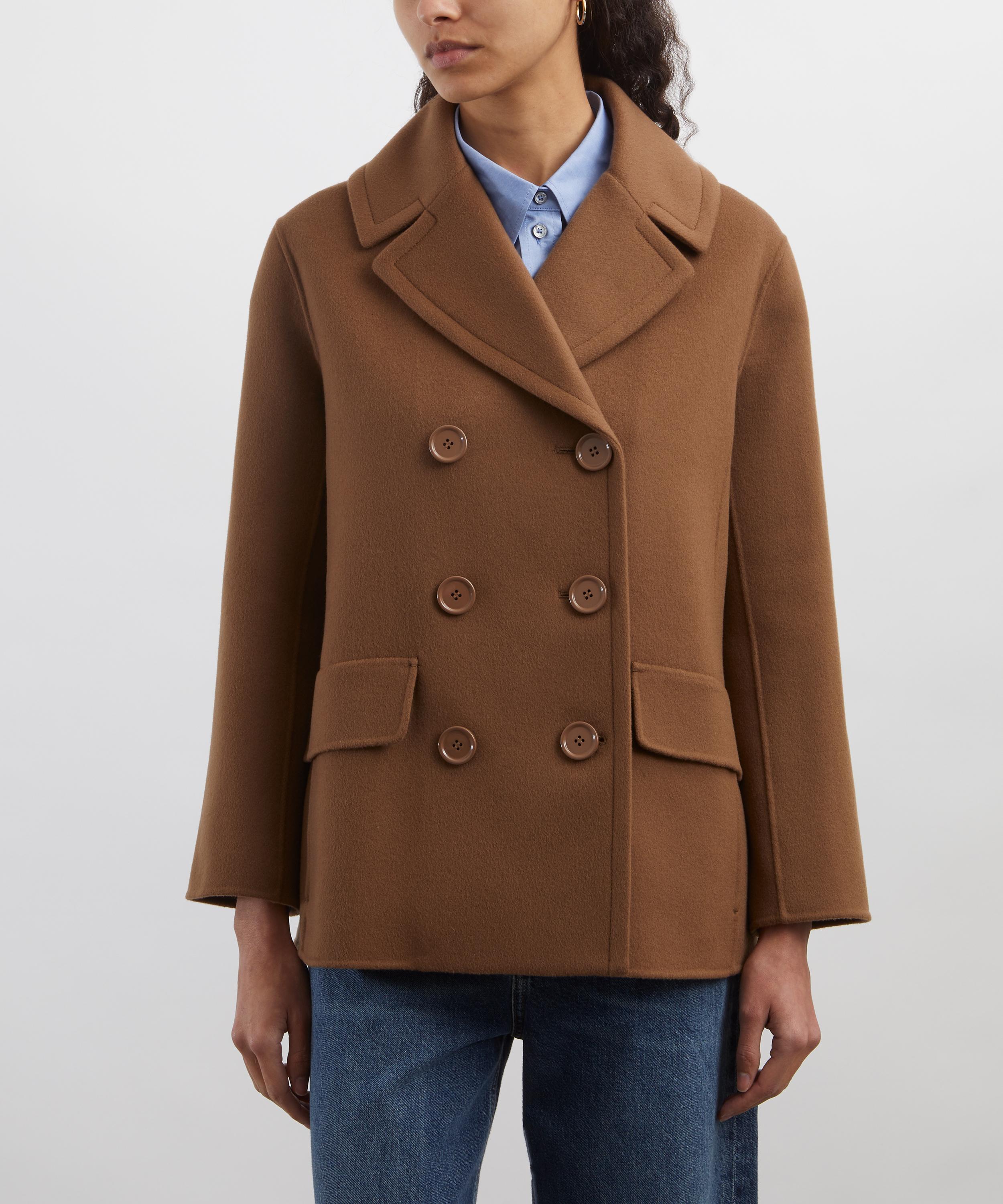 S Max Mara - Efebo Double-Breasted Pea Jacket image number 2