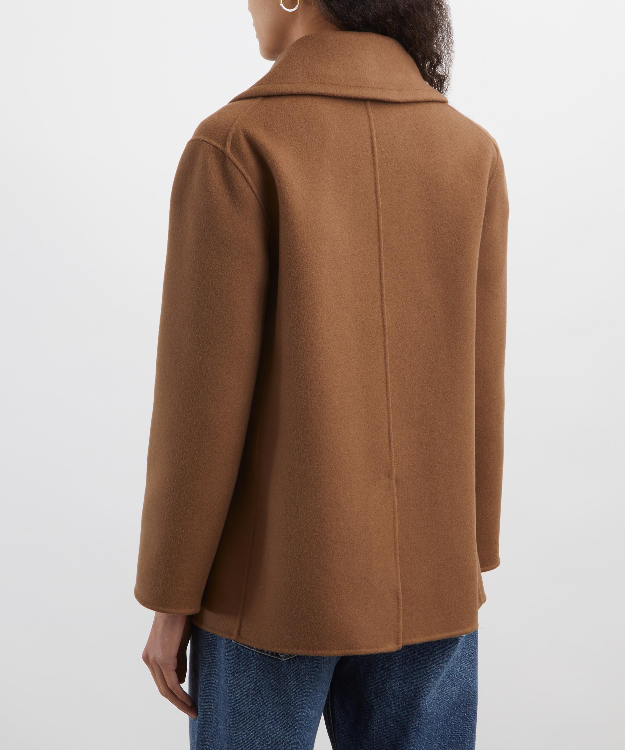 S Max Mara - Efebo Double-Breasted Pea Jacket image number 3