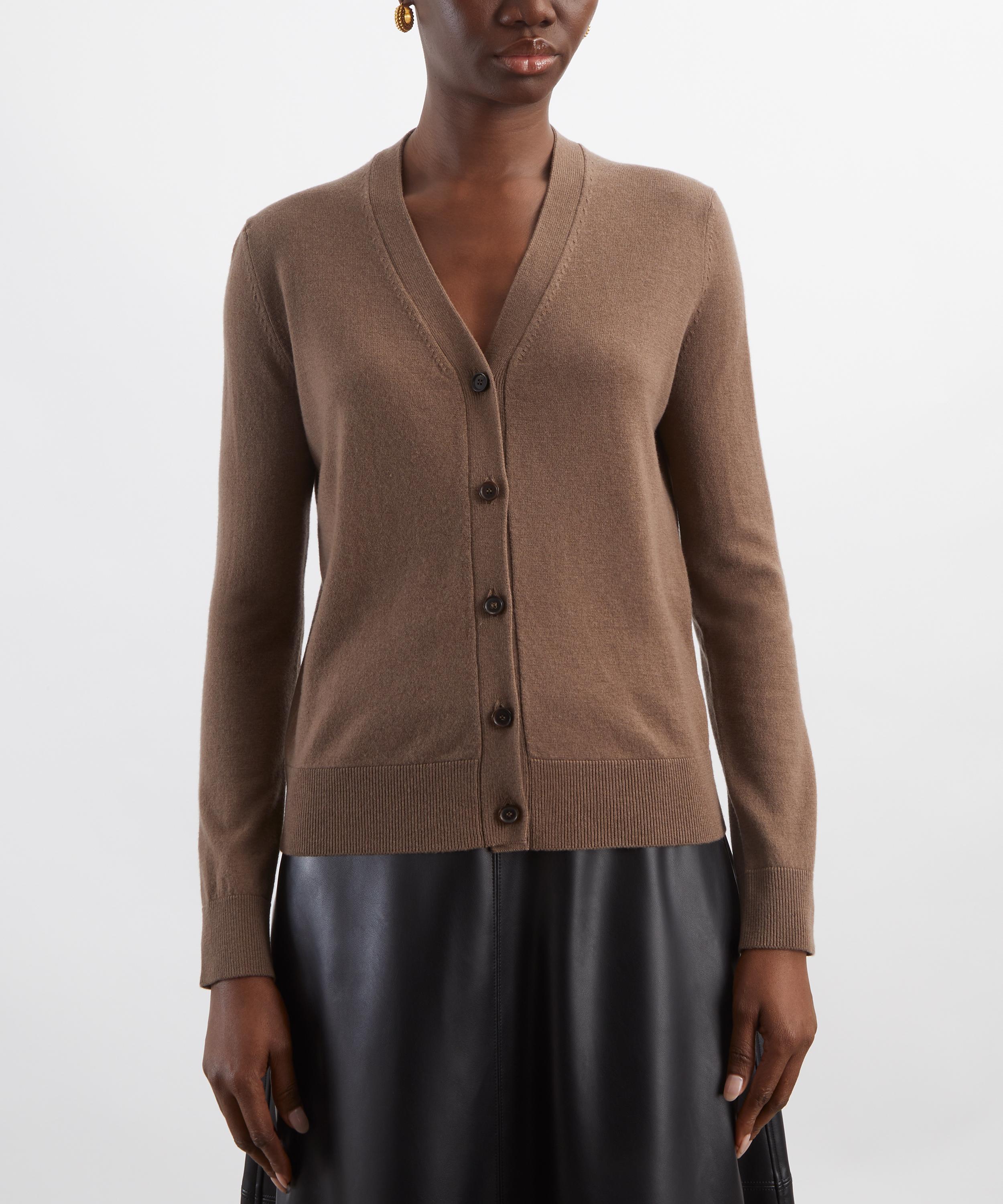 S Max Mara - Ribes Hazelnut Wool Cardigan image number 2