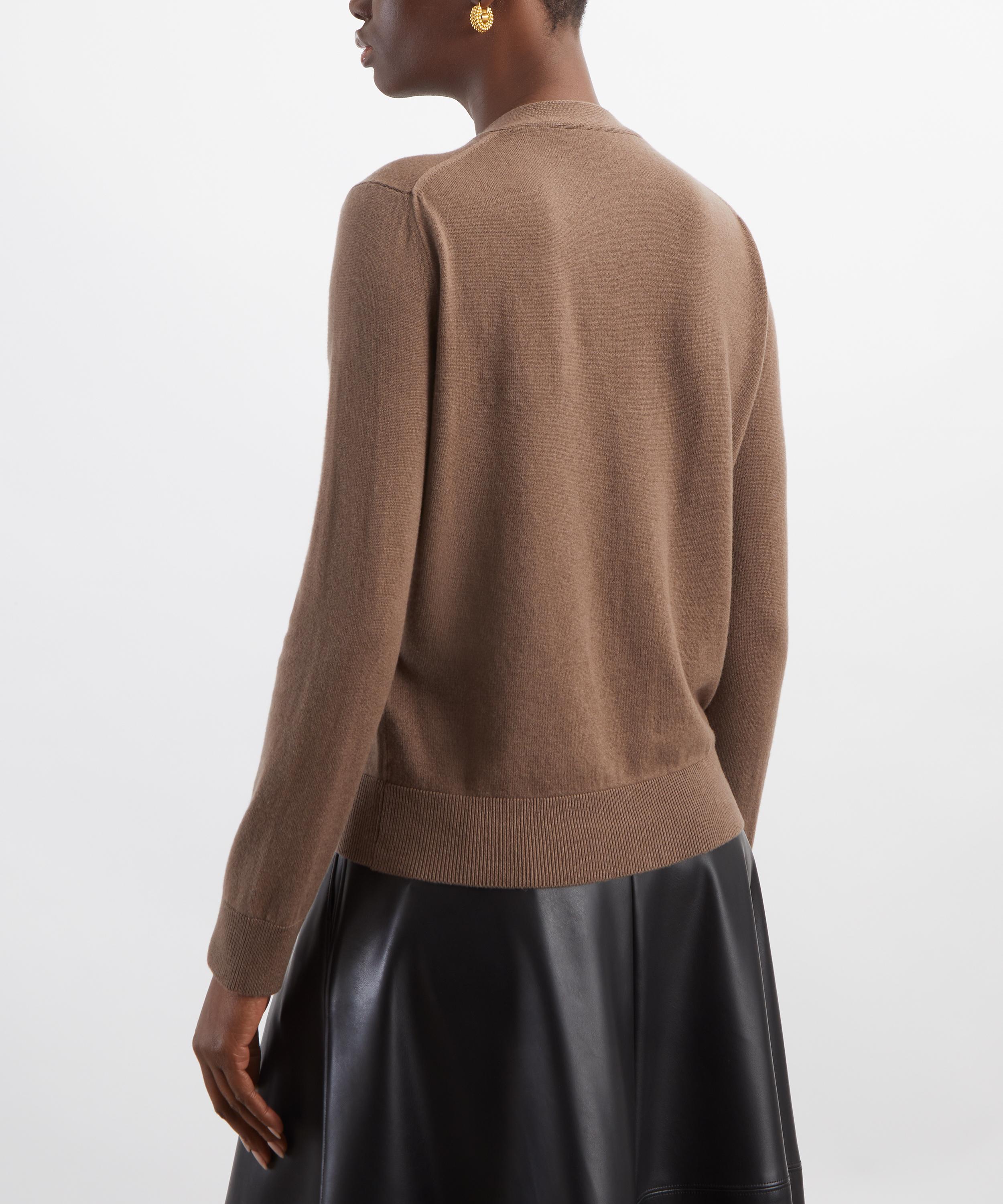 S Max Mara - Ribes Hazelnut Wool Cardigan image number 3