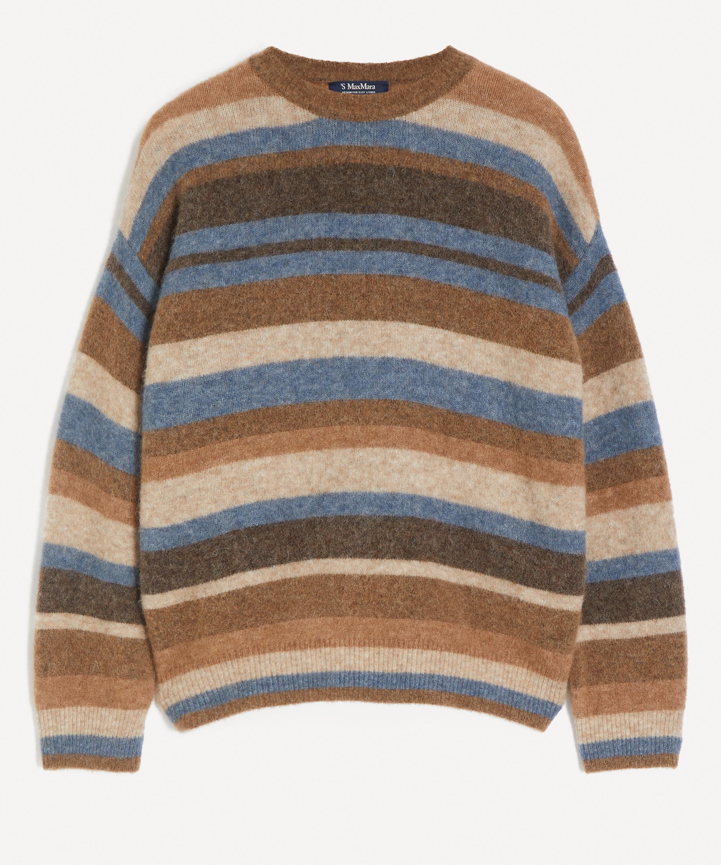 S Max Mara - Volares Striped Alpaca-Blend Jumper