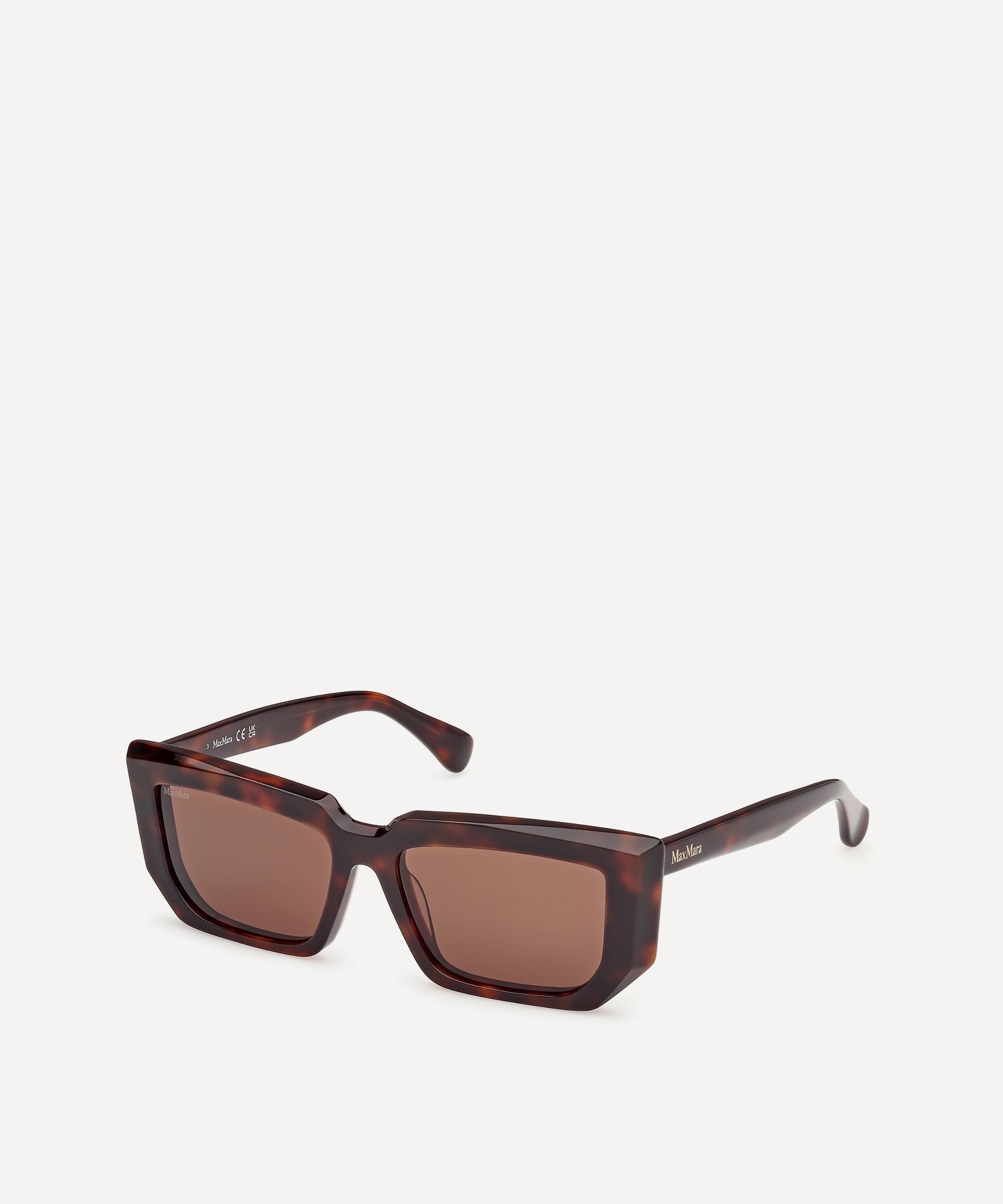 Max Mara - Glimpse Havana Rectangle Sunglasses image number 1