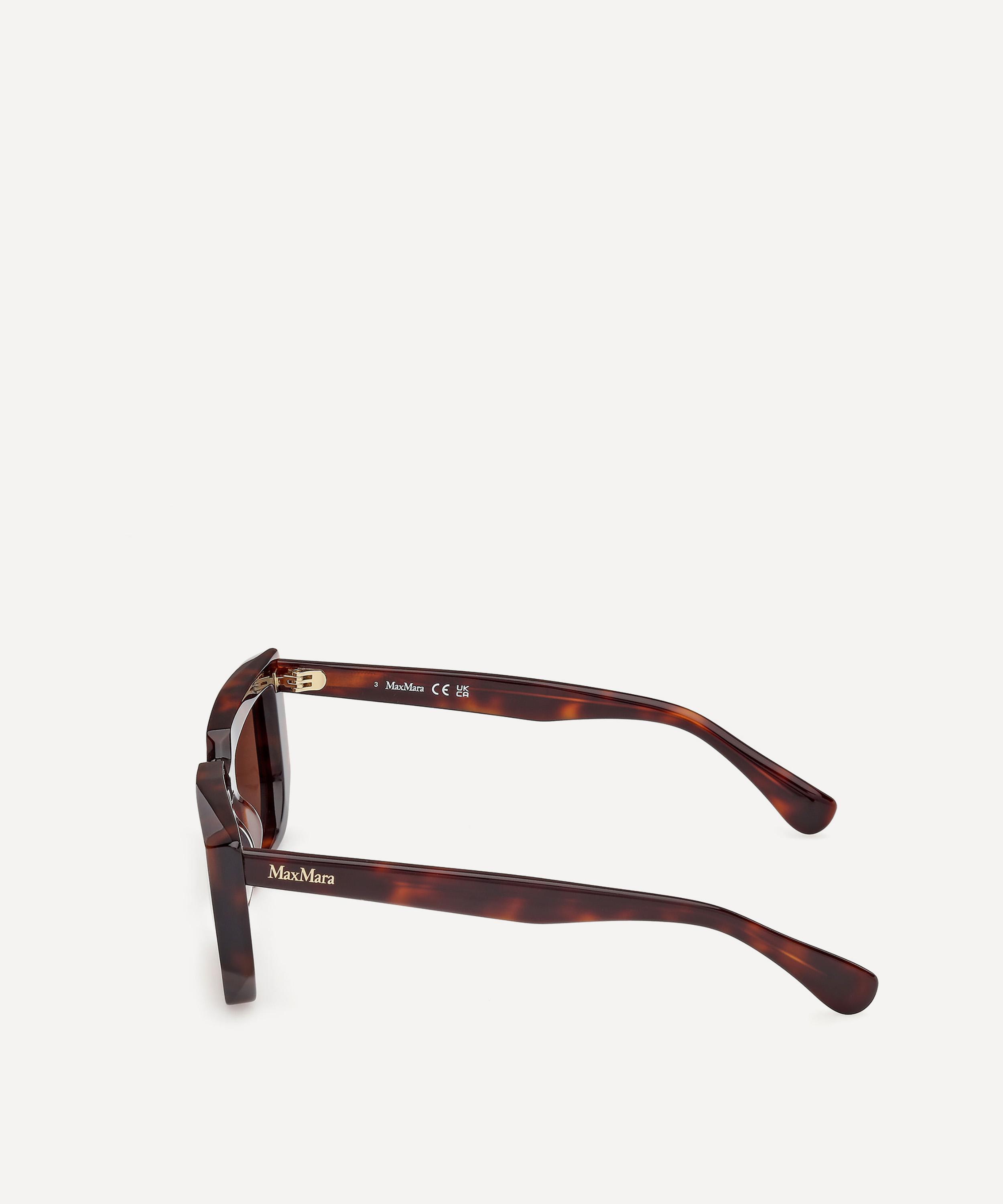 Max Mara - Glimpse Havana Rectangle Sunglasses image number 2
