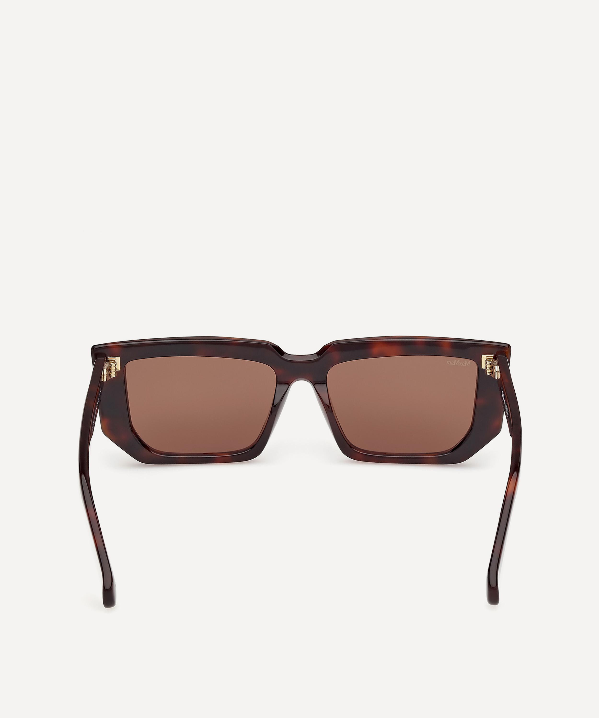 Max Mara - Glimpse Havana Rectangle Sunglasses image number 4