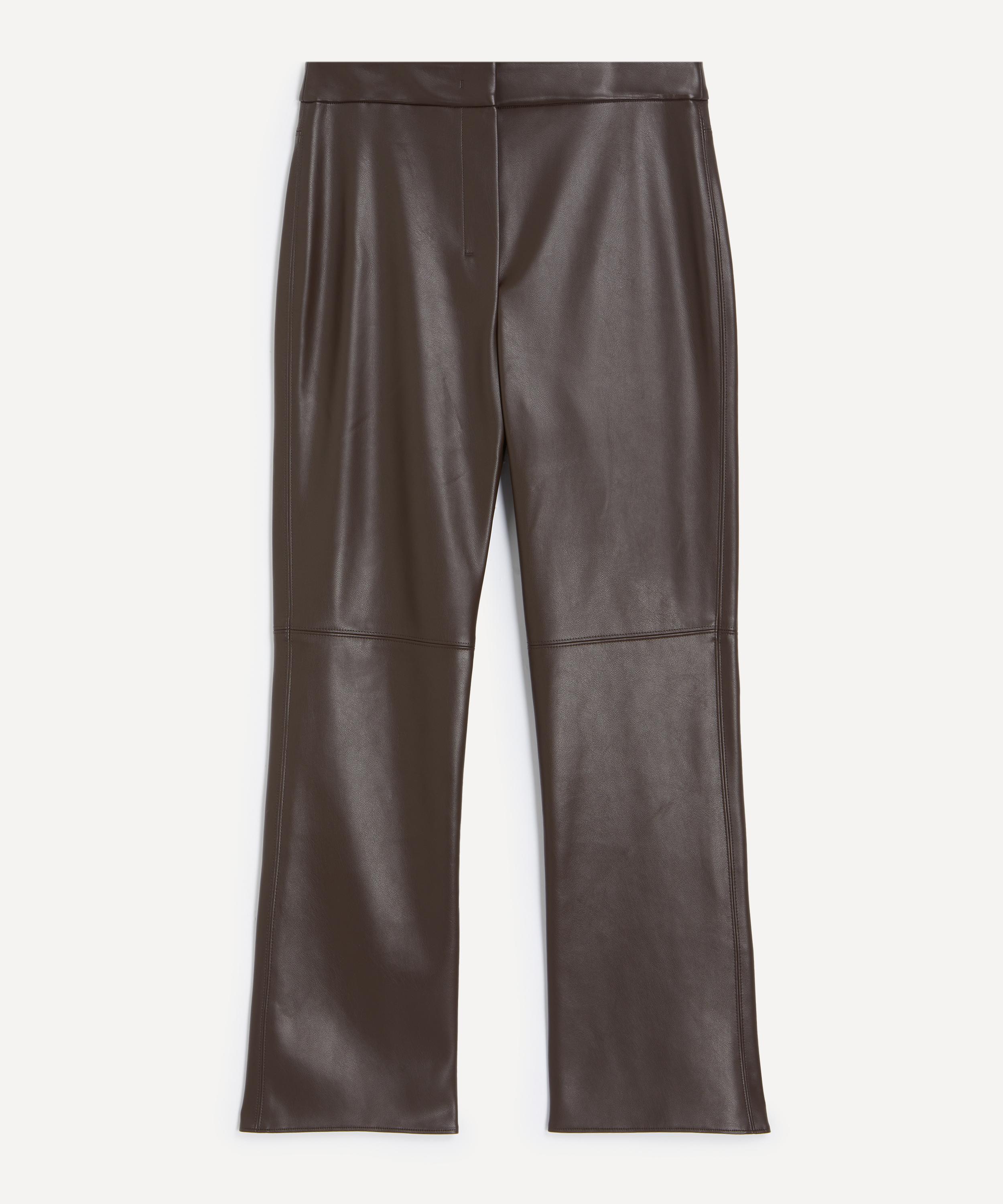 S Max Mara - Sublime Chocolate Coated Fabric Trousers