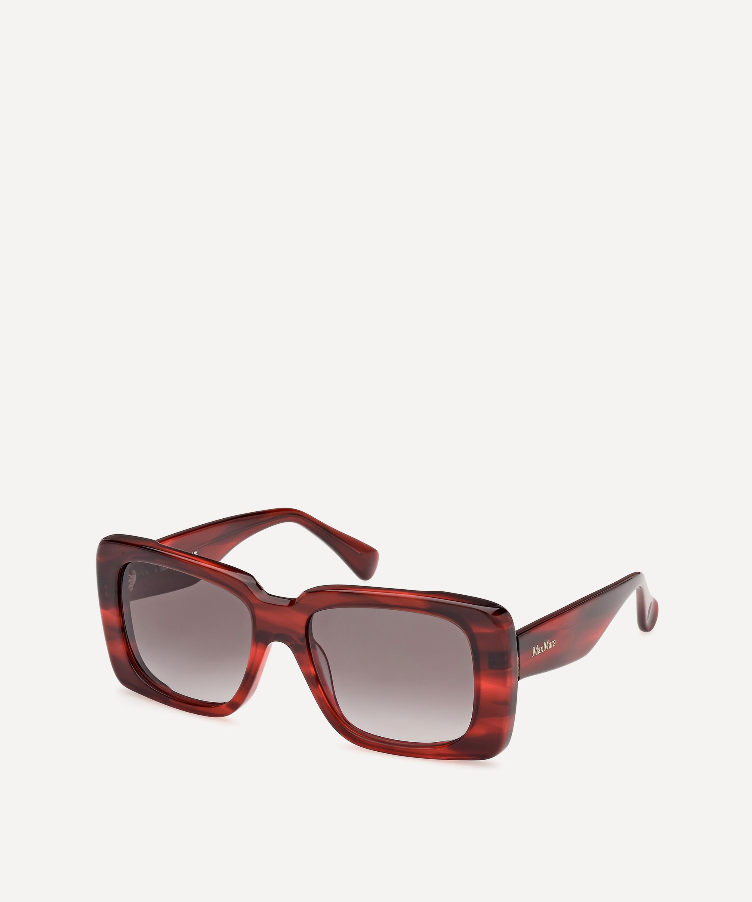 Max Mara - Glimpse Rectangle Havana Sunglasses image number 1