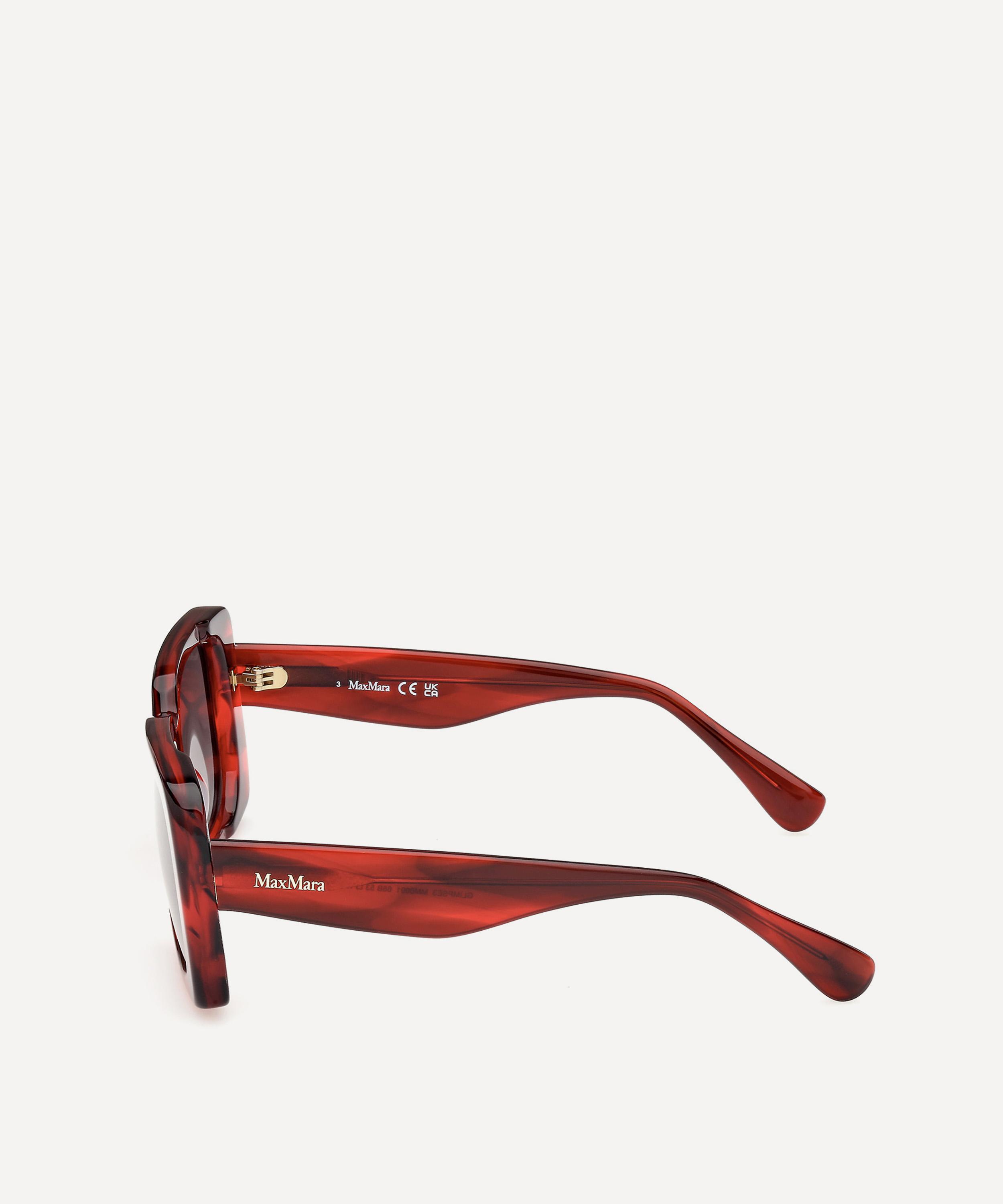 Max Mara - Glimpse Rectangle Havana Sunglasses image number 2