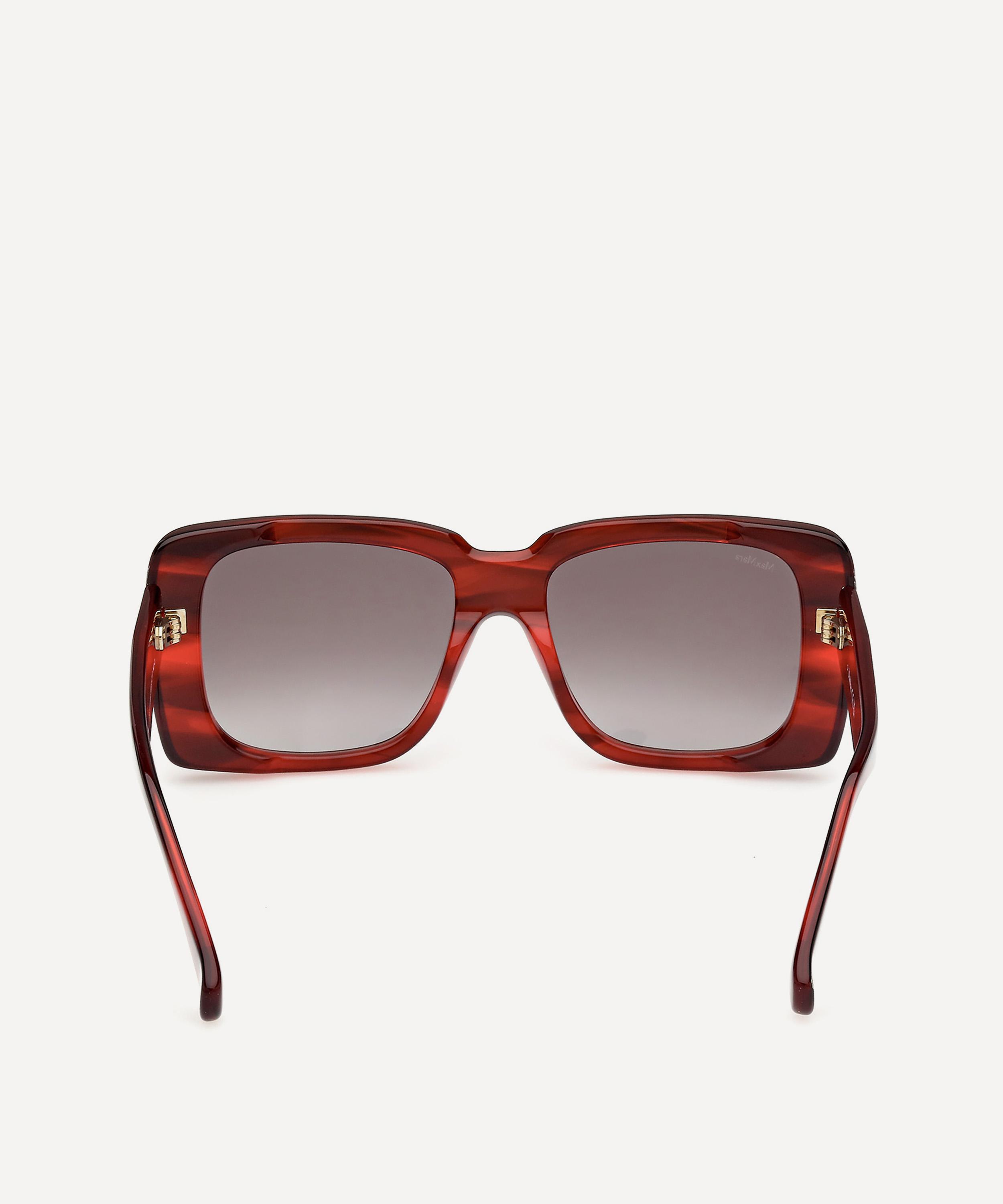 Max Mara - Glimpse Rectangle Havana Sunglasses image number 4