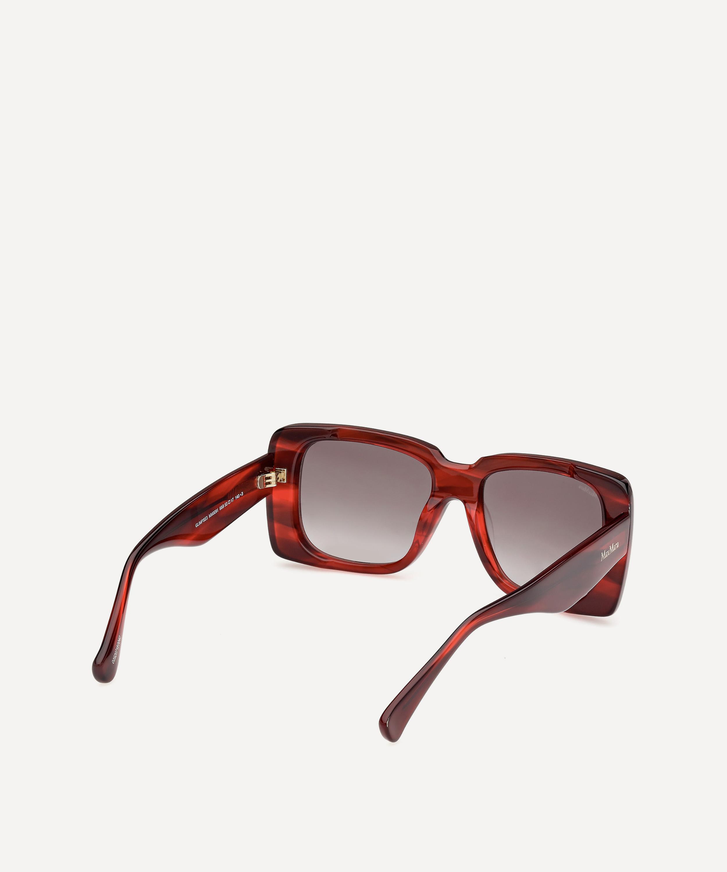 Max Mara - Glimpse Rectangle Havana Sunglasses image number 5