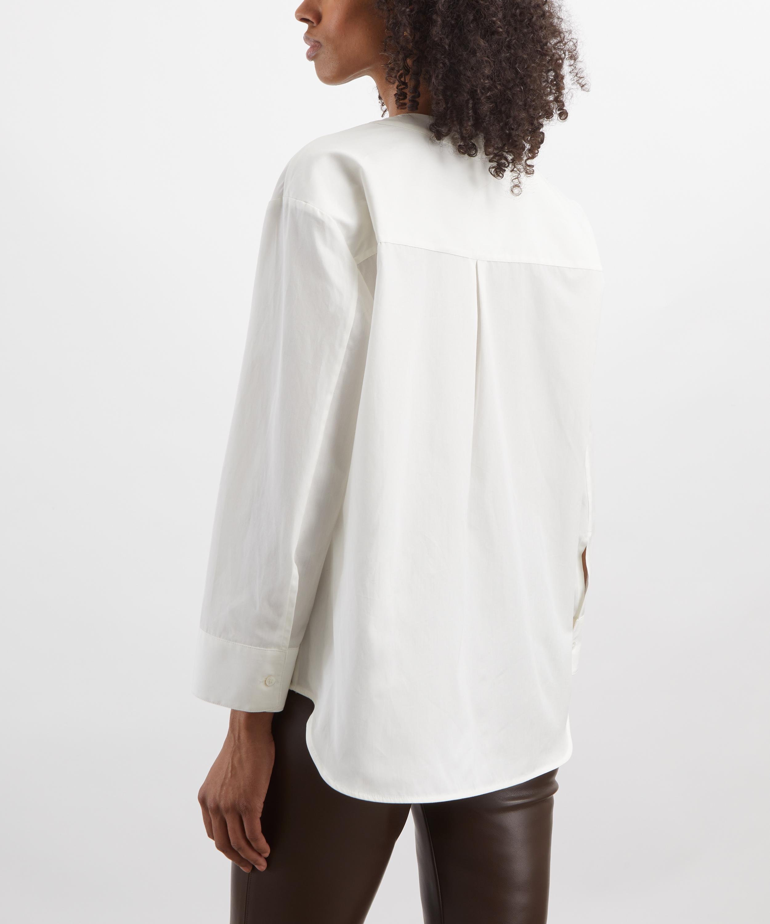 S Max Mara - Chicca White Cotton Shirt image number 3