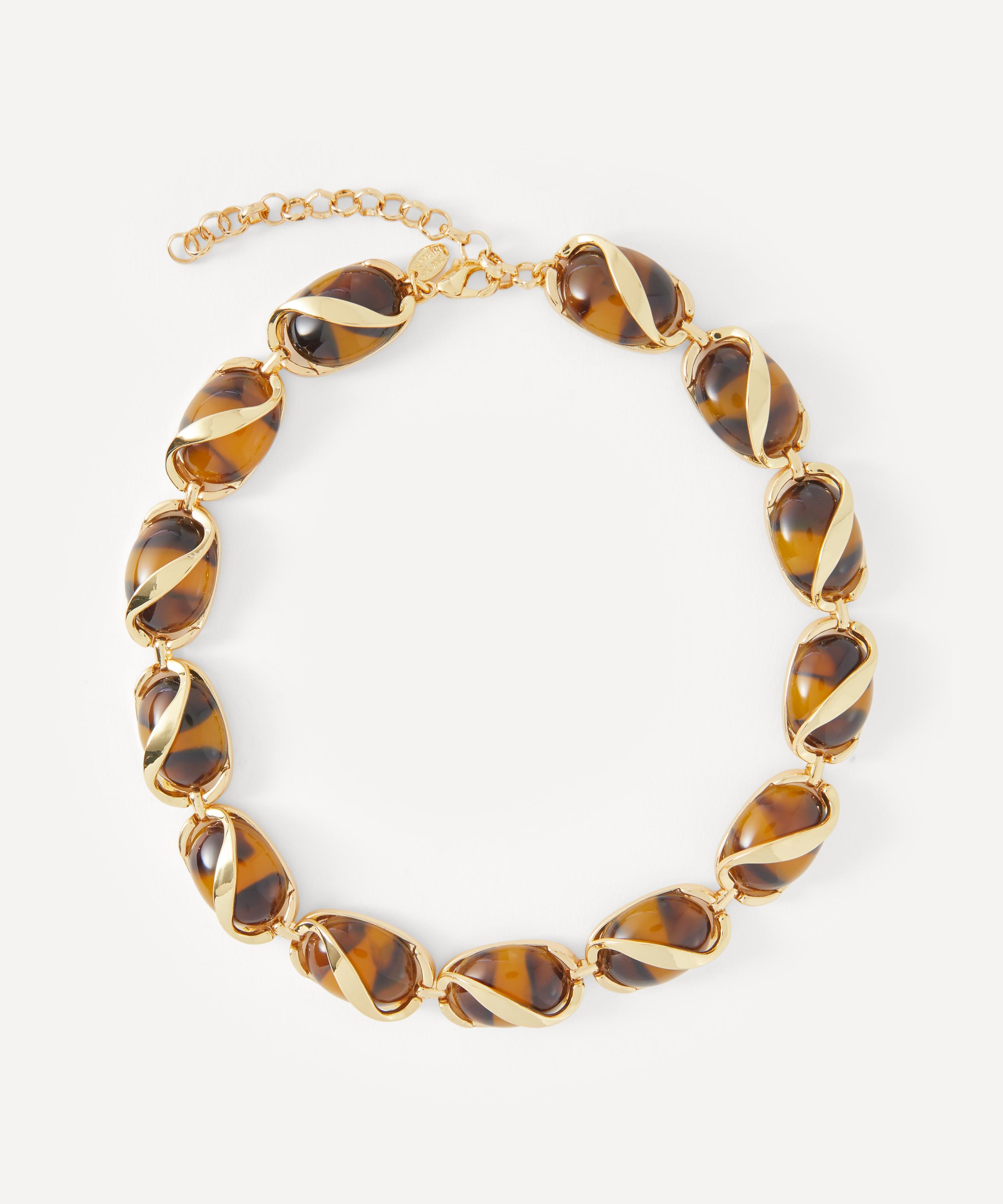 Kenneth Jay Lane - Gold-Plated Tortoise Lobster Claw Necklace