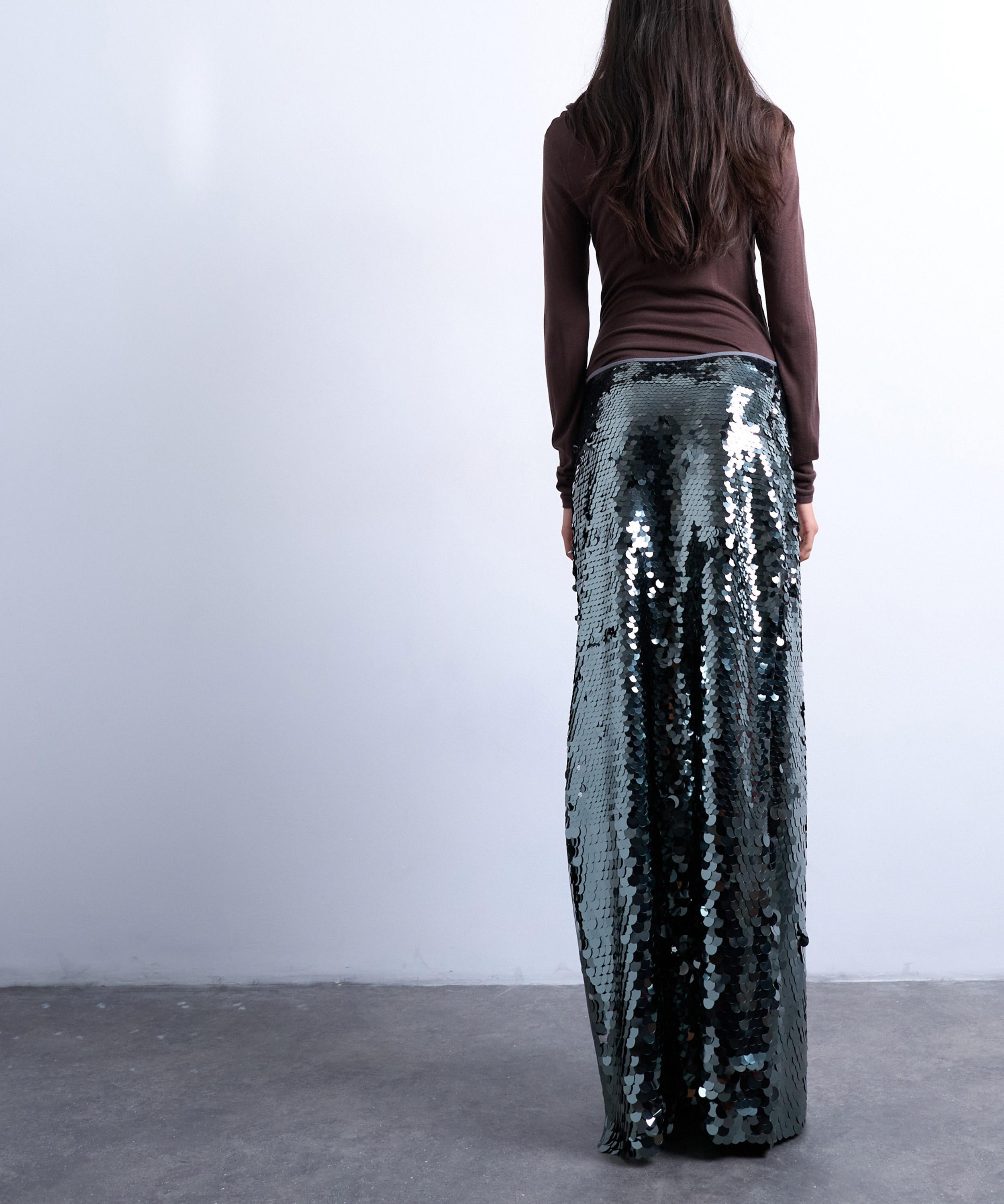 TOPSHOP - Sequin Column Midi Skirt image number 4