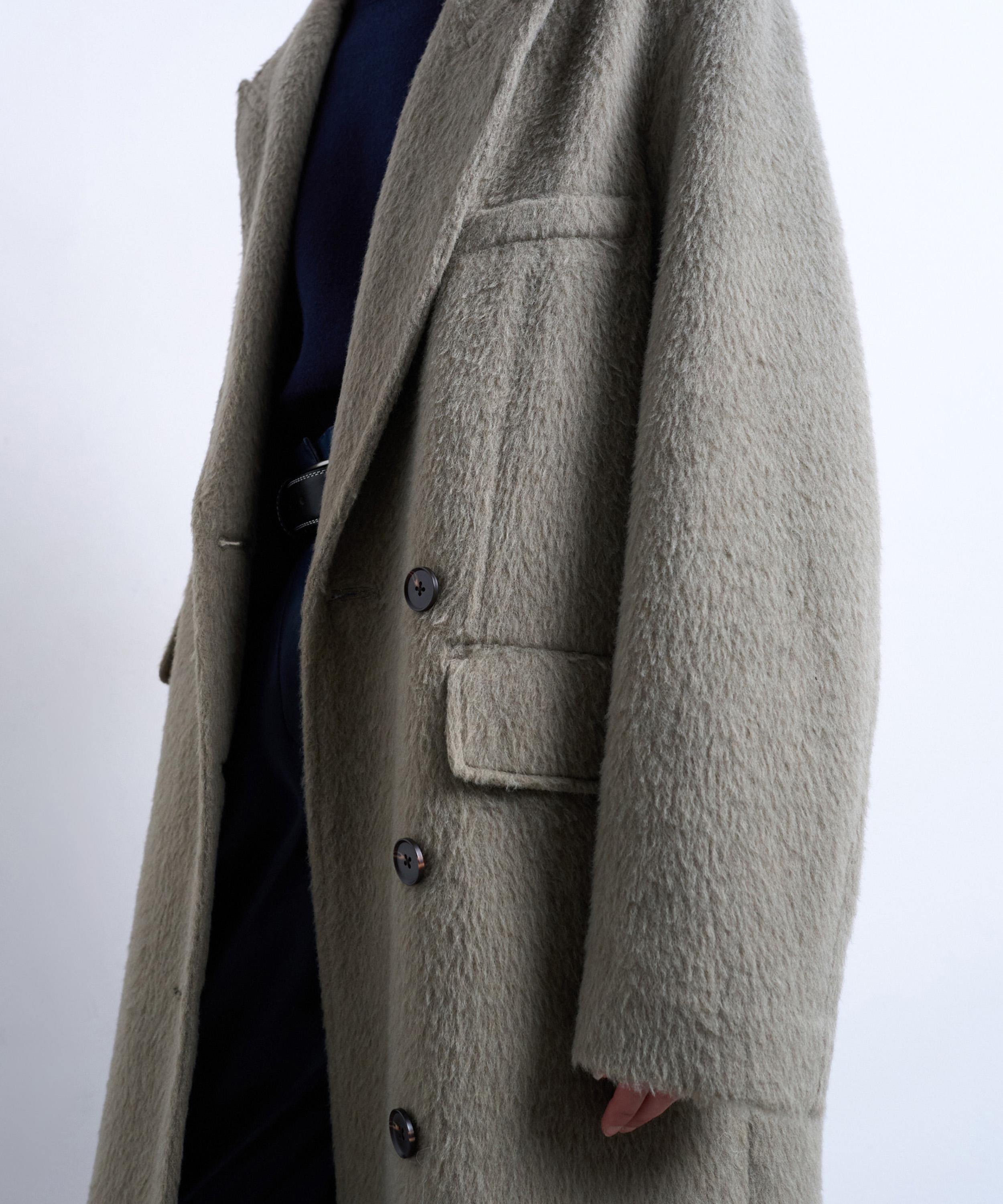 TOPSHOP - Three Button Wool Blend Brushed Coat image number 2