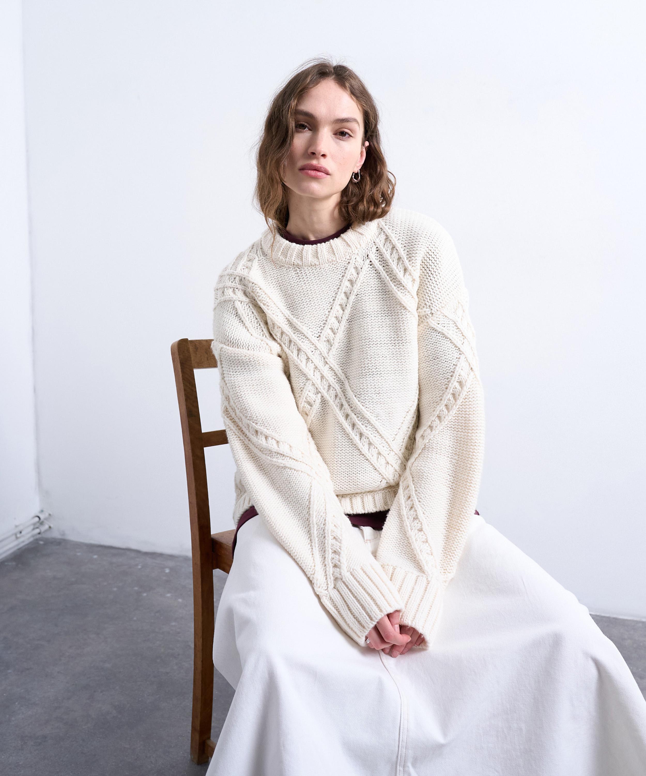 TOPSHOP - Knitted Argyle Jumper