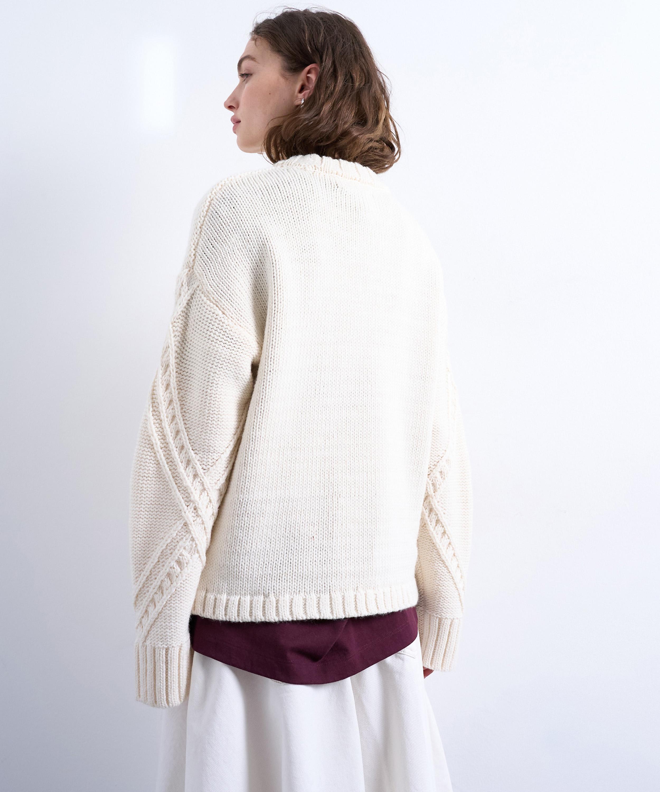 TOPSHOP - Knitted Argyle Jumper image number 3