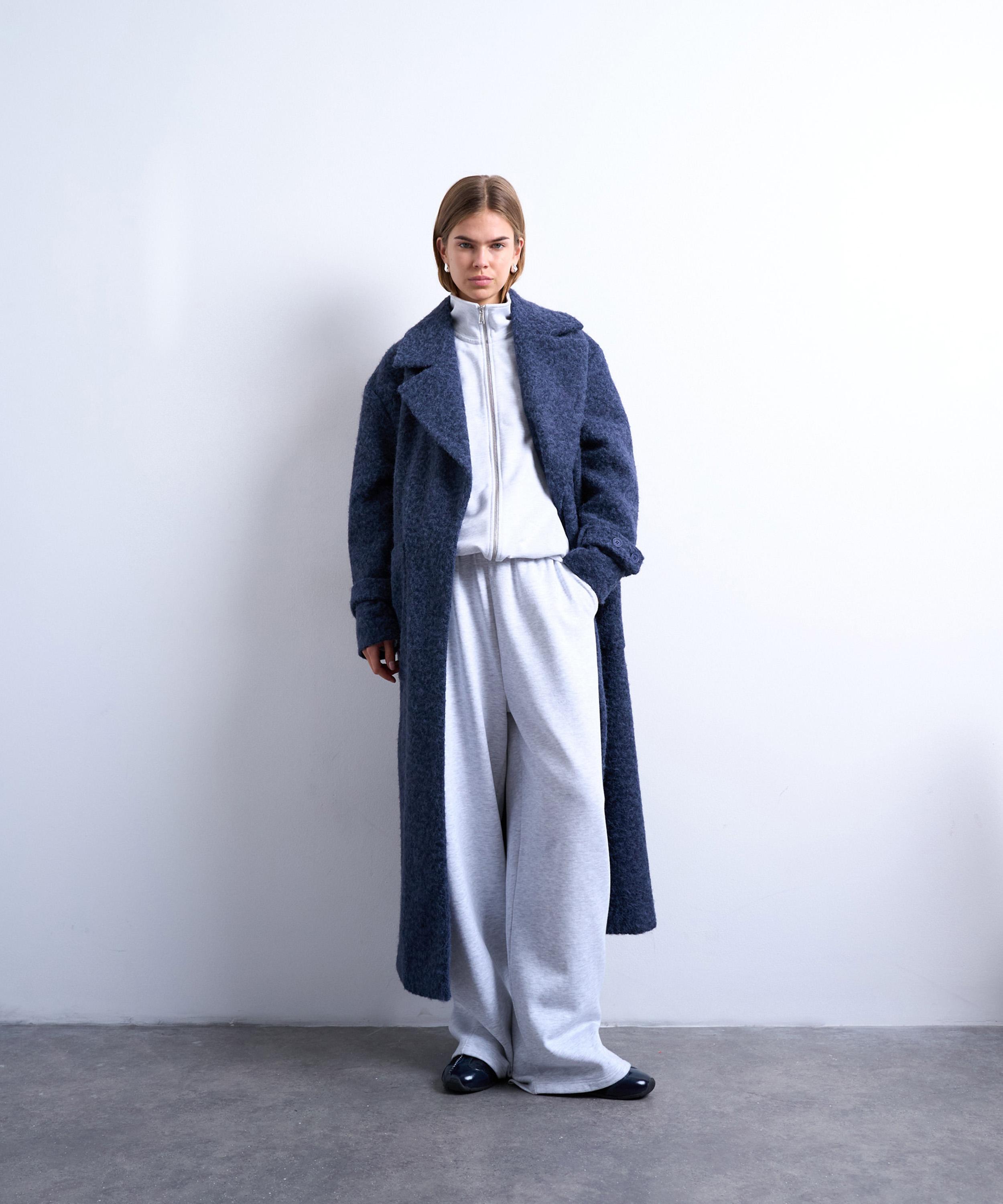 TOPSHOP - Unlined Soft Brushed Chuck On Longline Coat image number 1