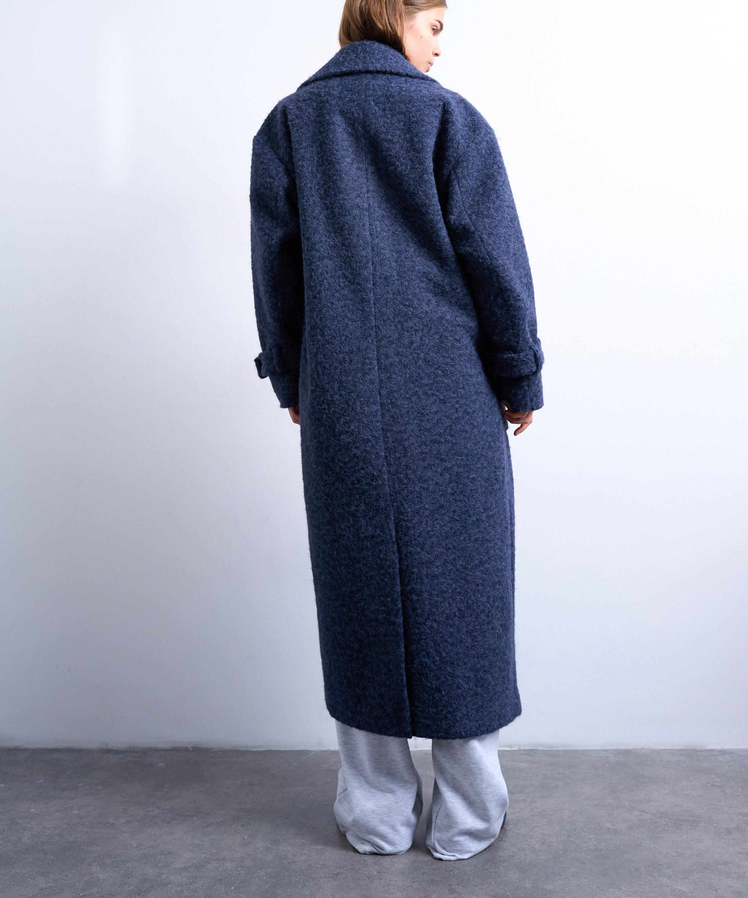 TOPSHOP - Unlined Soft Brushed Chuck On Longline Coat image number 3