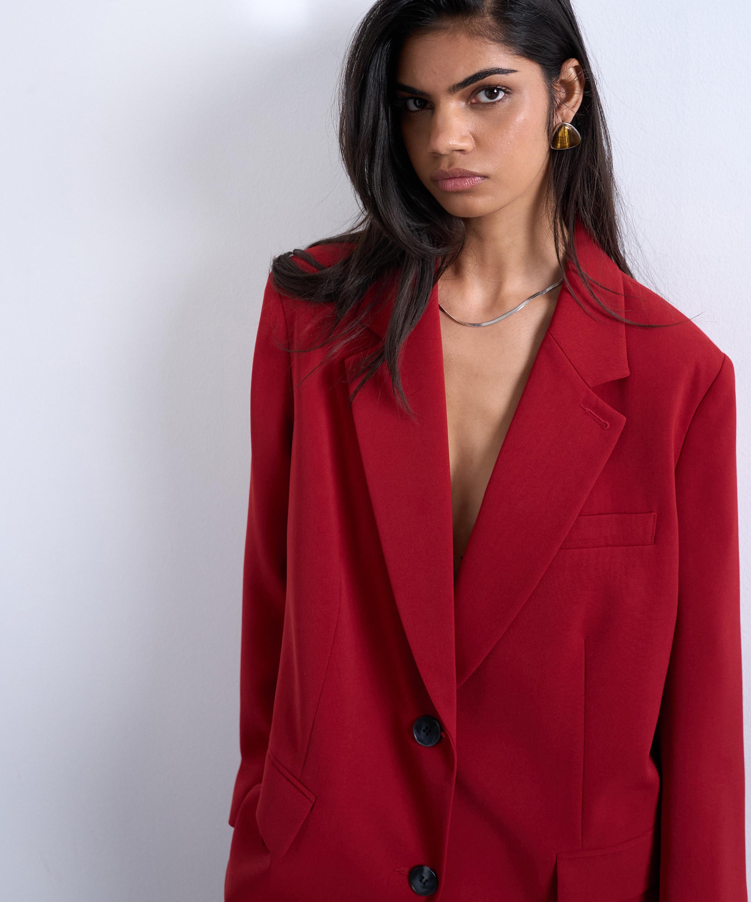 TOPSHOP - Two Button Relaxed Fit Blazer image number 1