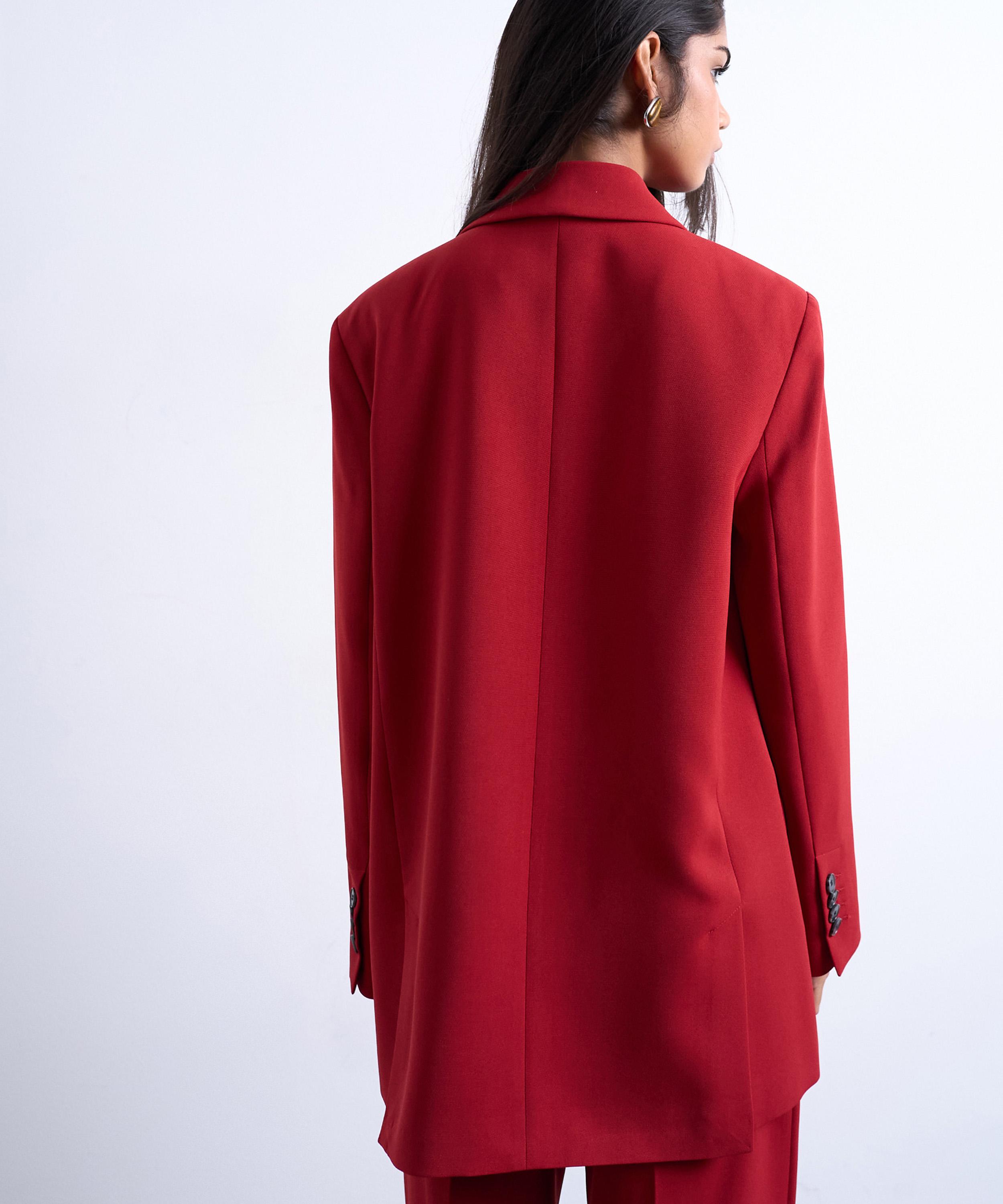 TOPSHOP - Two Button Relaxed Fit Blazer image number 3