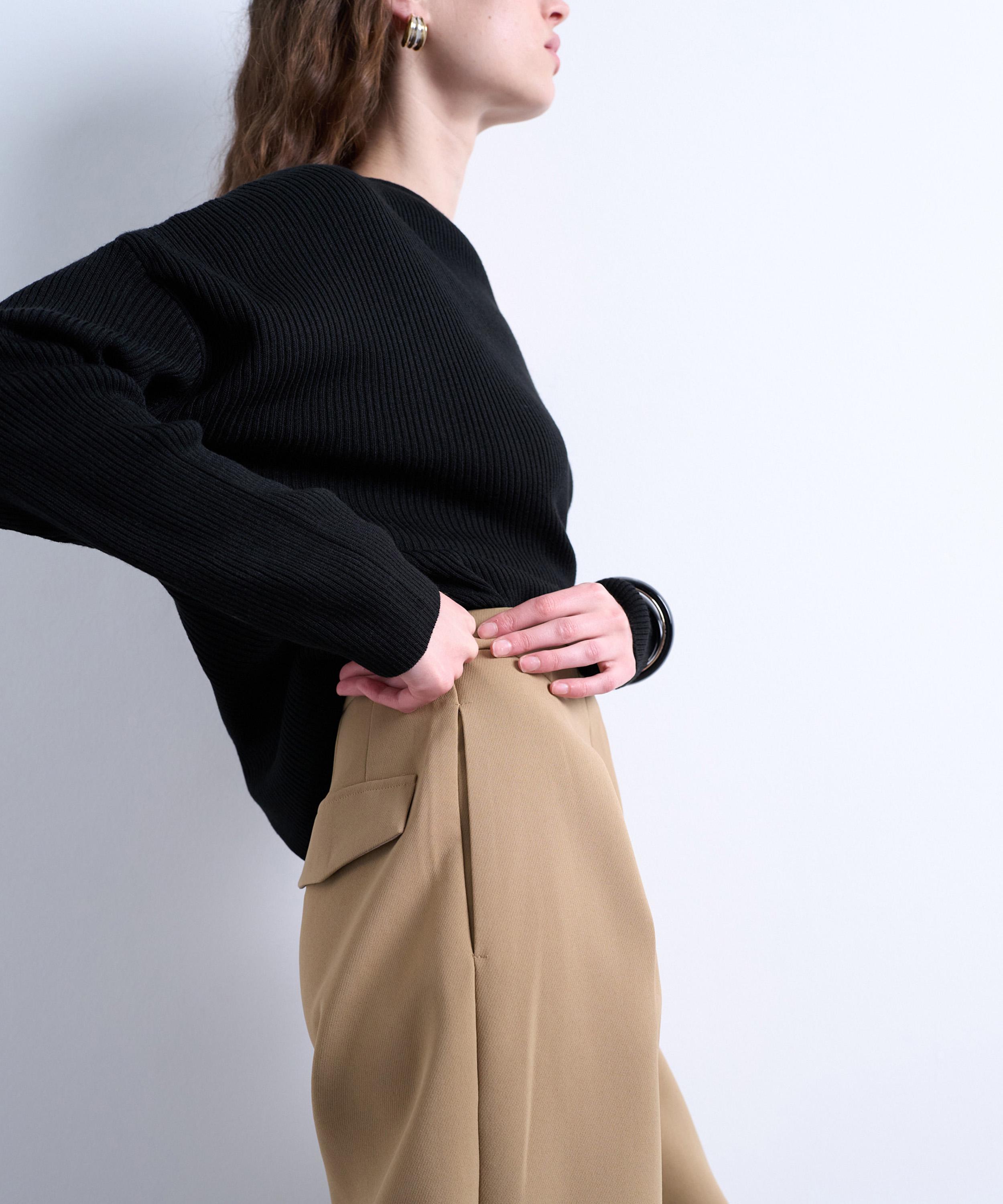 TOPSHOP - Slouchy Clean Waist Band Tailored Trousers image number 2