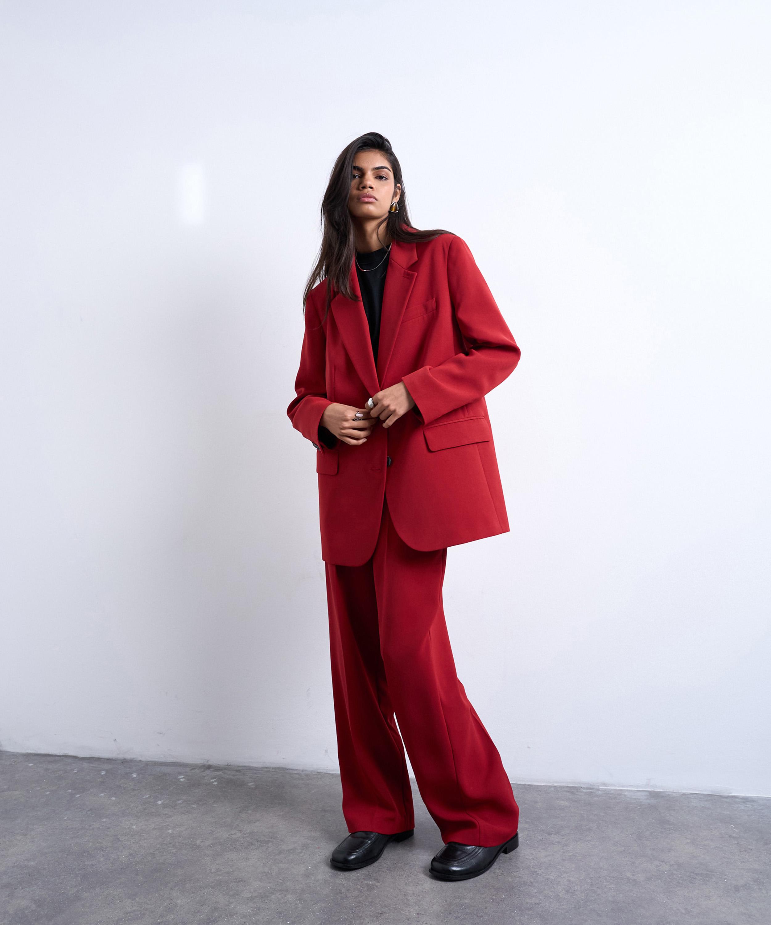 TOPSHOP - Mid Rise Clean Straight Trousers image number 1