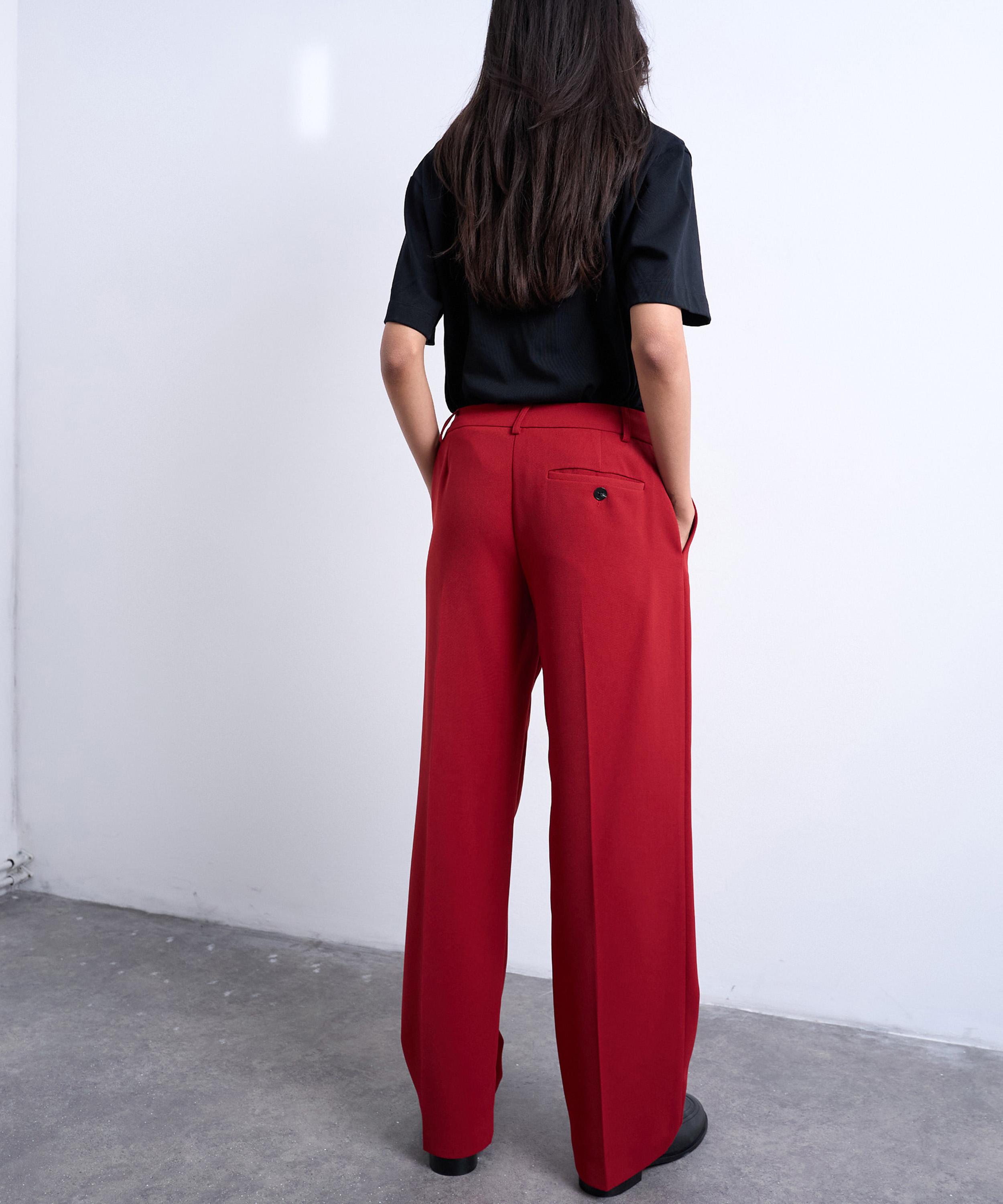 TOPSHOP - Mid Rise Clean Straight Trousers image number 3
