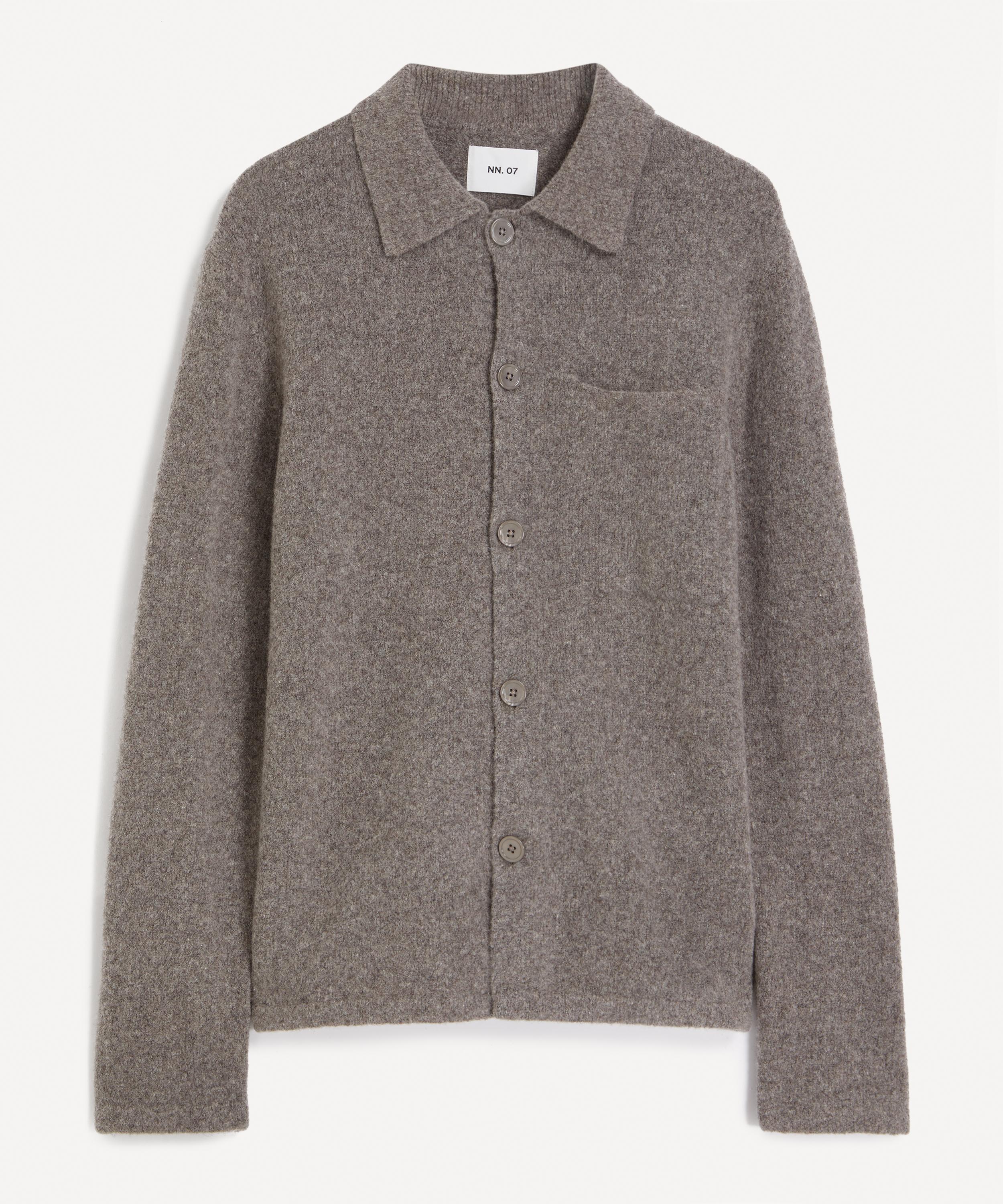 NN07 - Jonas Boucle Yarn Polo Cardigan&nbsp;