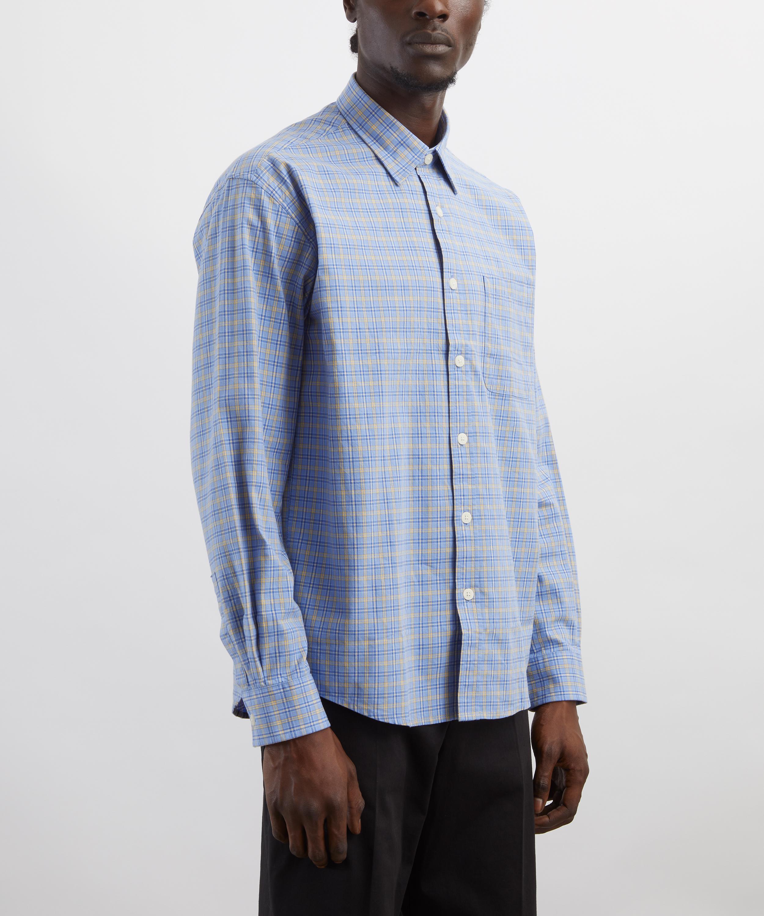 NN07 - Deon Blue Check Shirt image number 2